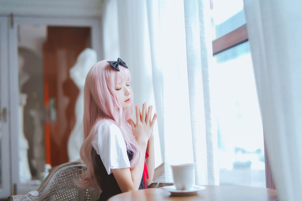 桜桃喵《藤原千花》 [萝莉COS] 写真集[48P]