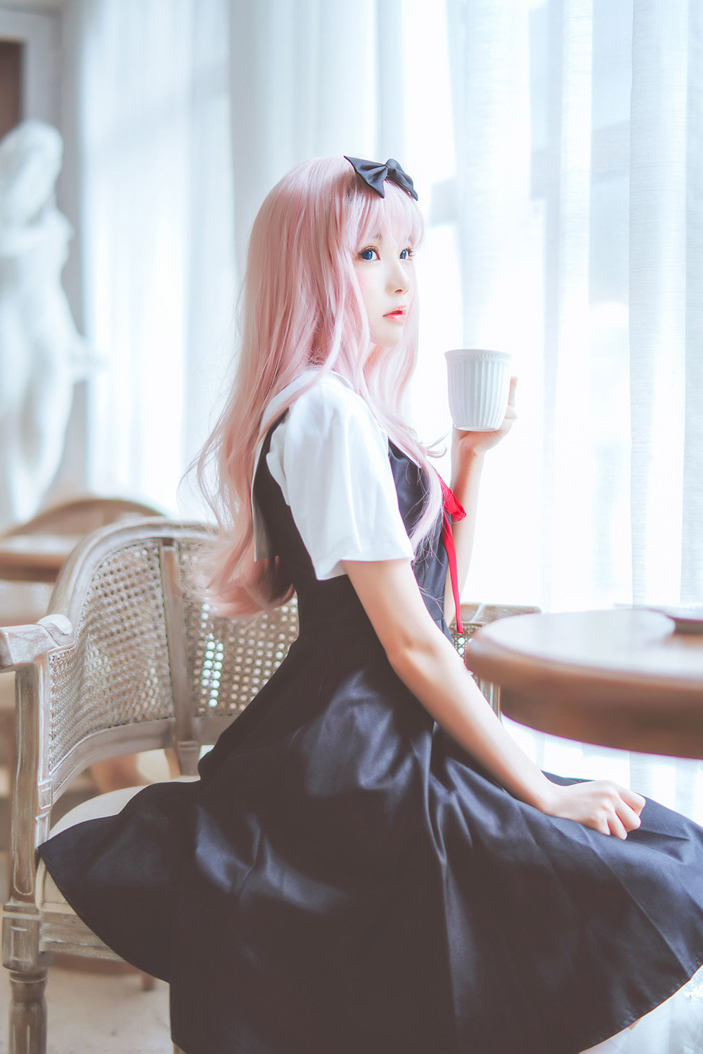 桜桃喵《藤原千花》 [萝莉COS] 写真集[48P]