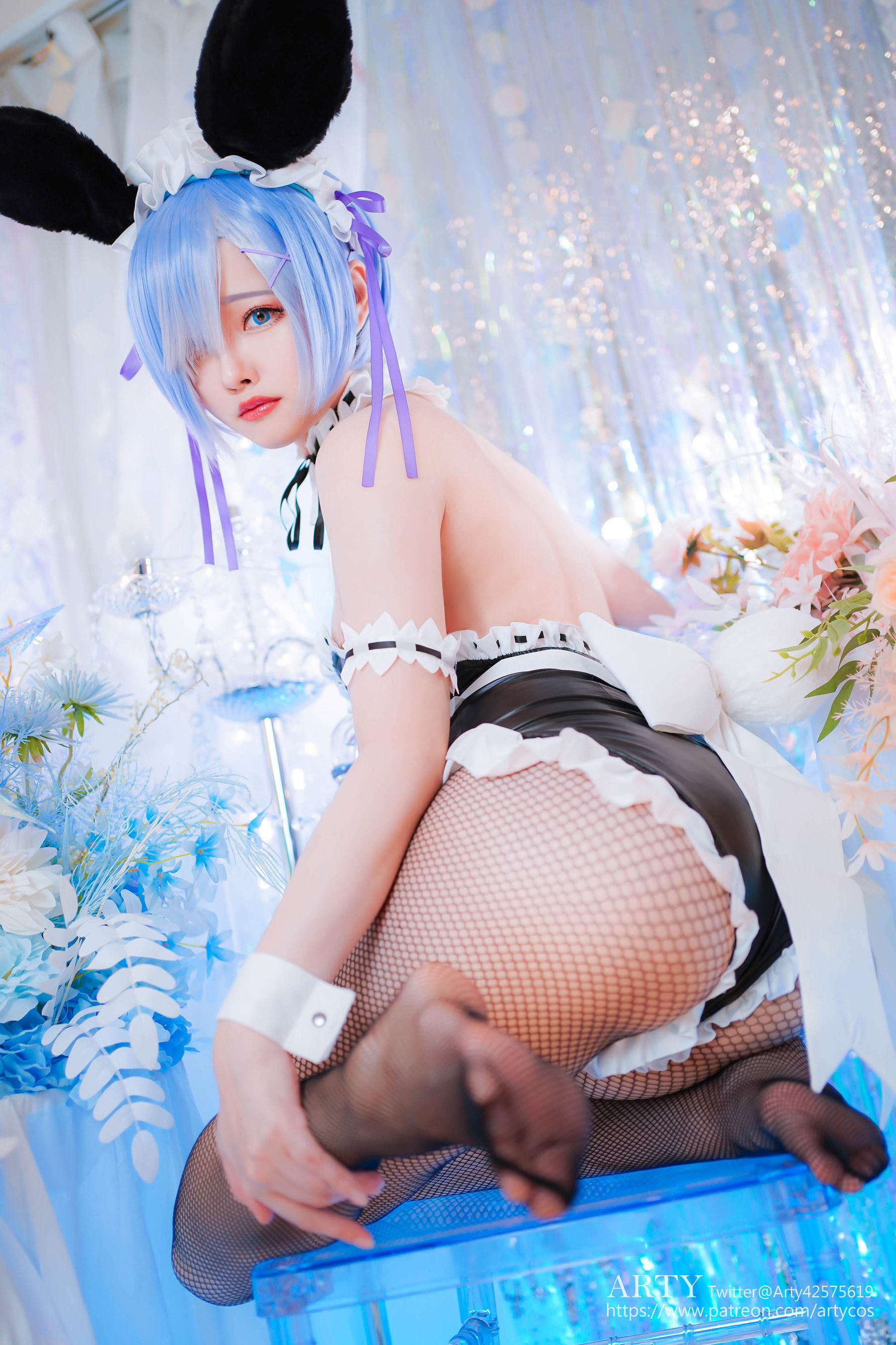 Internet Celebrity Cosplay] Arty Ya Ti - Rem Bunny Suit Version (Re:Zero)