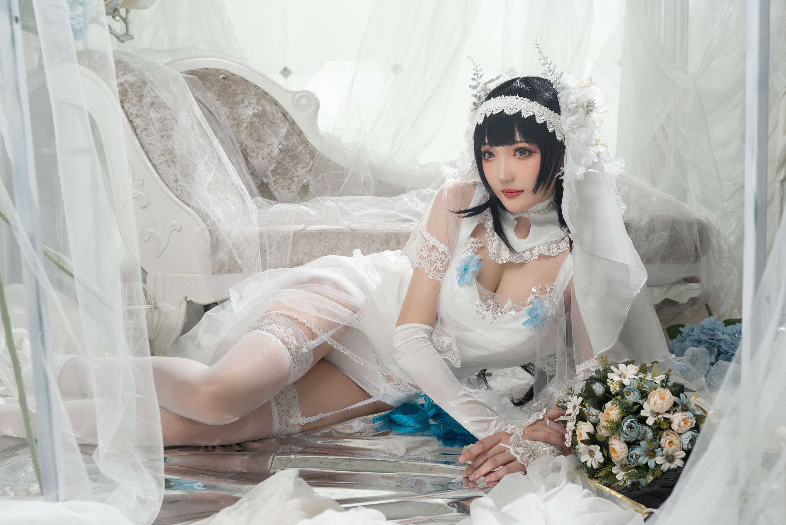 Internet Celebrity Cosplay] Coser Gua Xi Jiang Welfare - 95 Style Bride