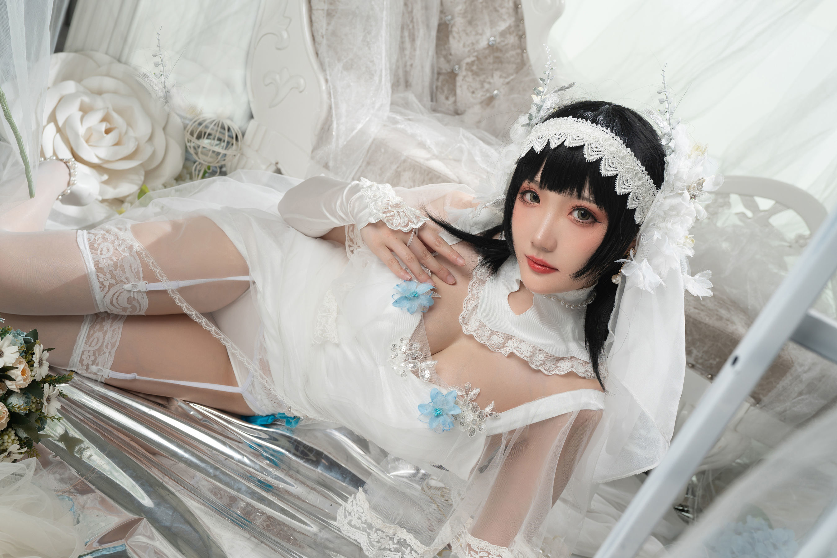 Cosplay Ngôi Sao Mạng] Coser Gua Xi Jiang Phúc Lợi - 95 Kiểu Cô Dâu