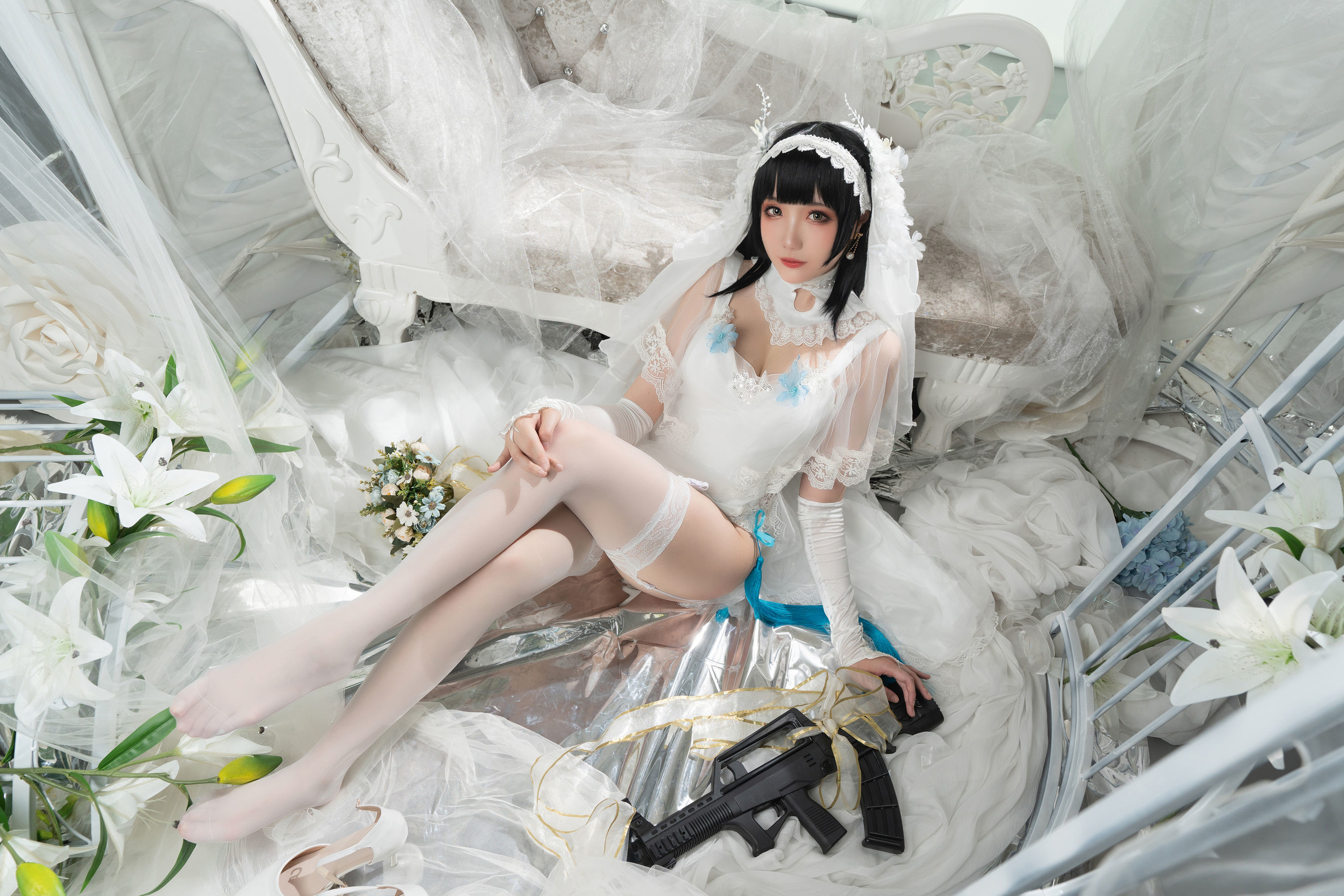 Cosplay Ngôi Sao Mạng] Coser Gua Xi Jiang Phúc Lợi - 95 Kiểu Cô Dâu