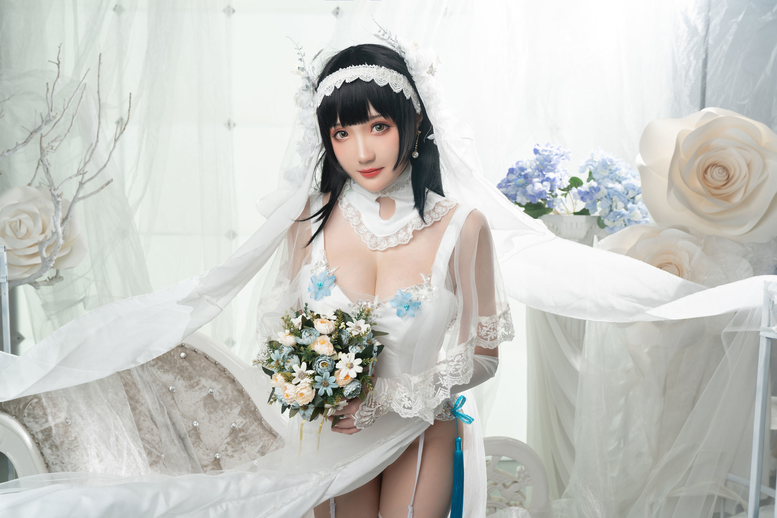 Cosplay Ngôi Sao Mạng] Coser Gua Xi Jiang Phúc Lợi - 95 Kiểu Cô Dâu