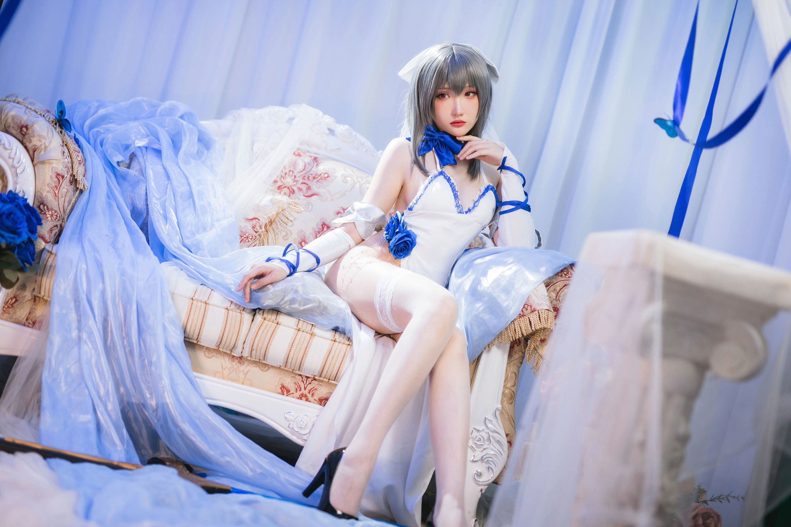 Cosplay Ngôi Sao Mạng] Coser Gua Xi Jiang Phúc Lợi - Louis IX Lễ Phục