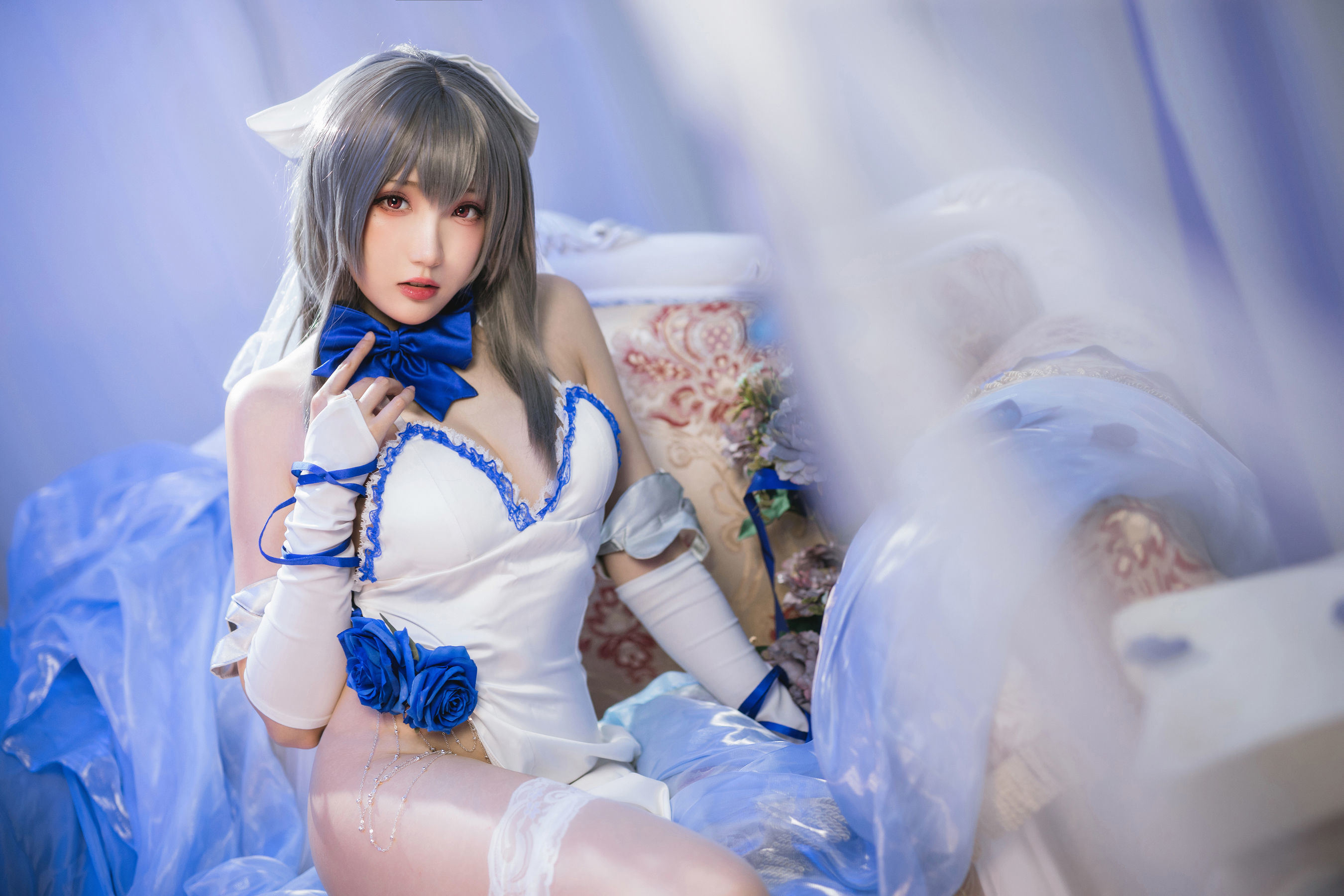 Cosplay Ngôi Sao Mạng] Coser Gua Xi Jiang Phúc Lợi - Louis IX Lễ Phục