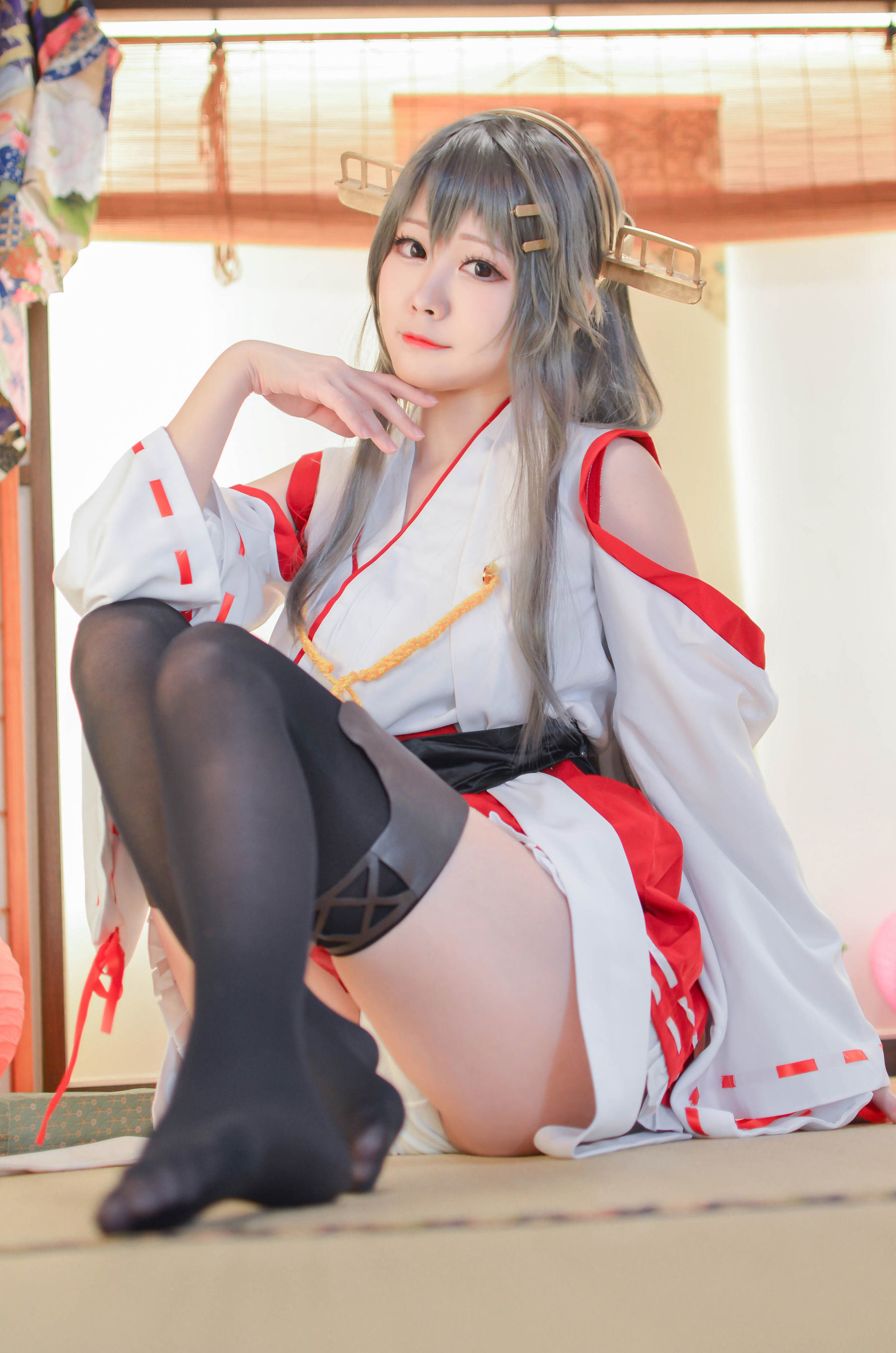 Cosplay Ngôi Sao Mạng] Cô gái cosplay Arty Á Tỉ - Kantai Collection Haruna