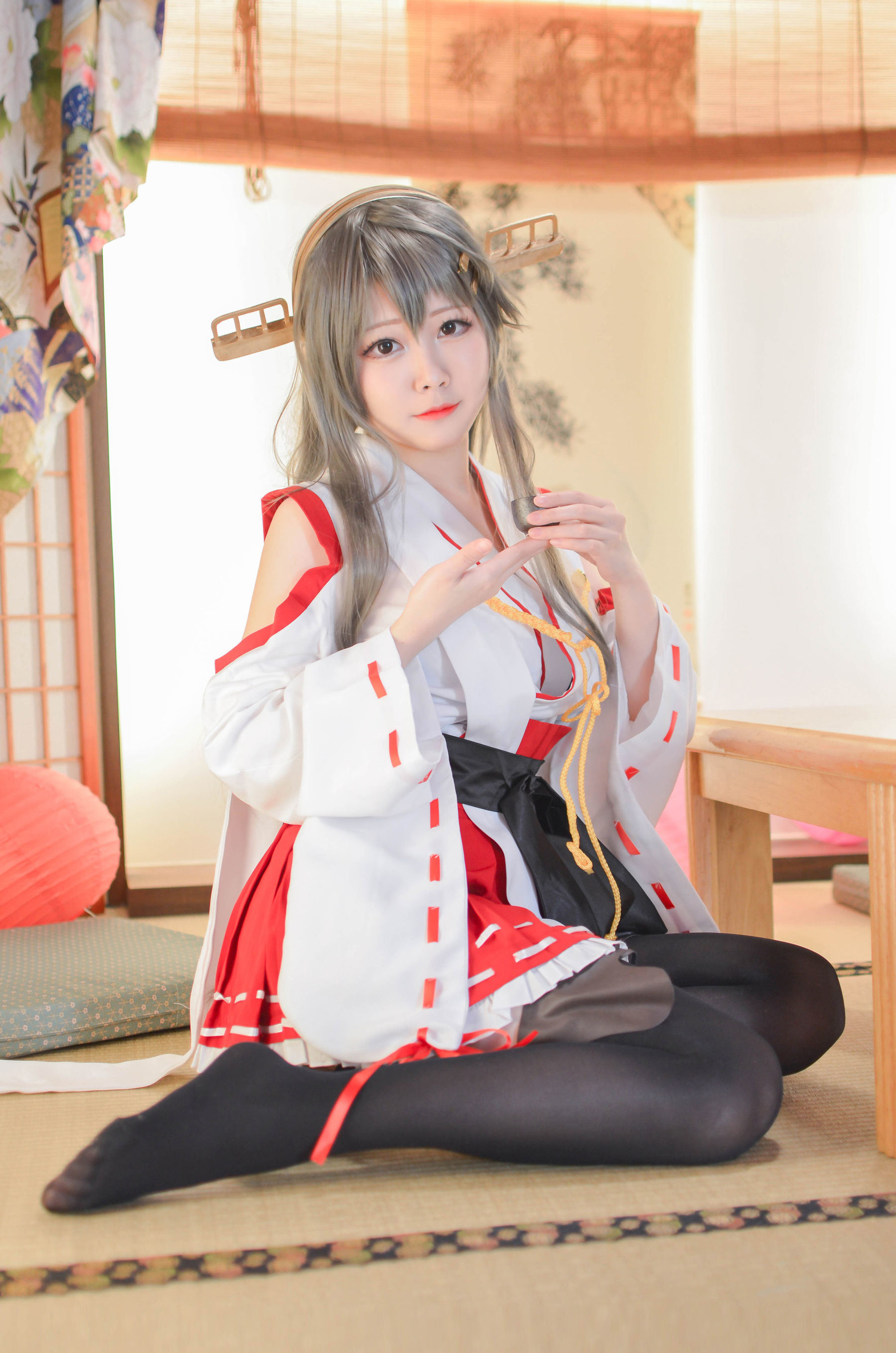 ネット人気COS] コスプレガール Arty ヤティ - 艦これ はるな Haruna