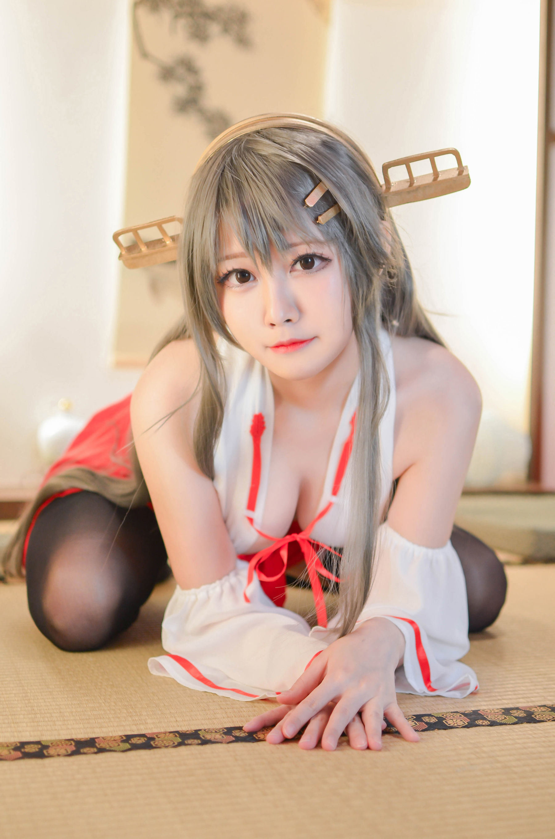 ネット人気COS] コスプレガール Arty ヤティ - 艦これ はるな Haruna