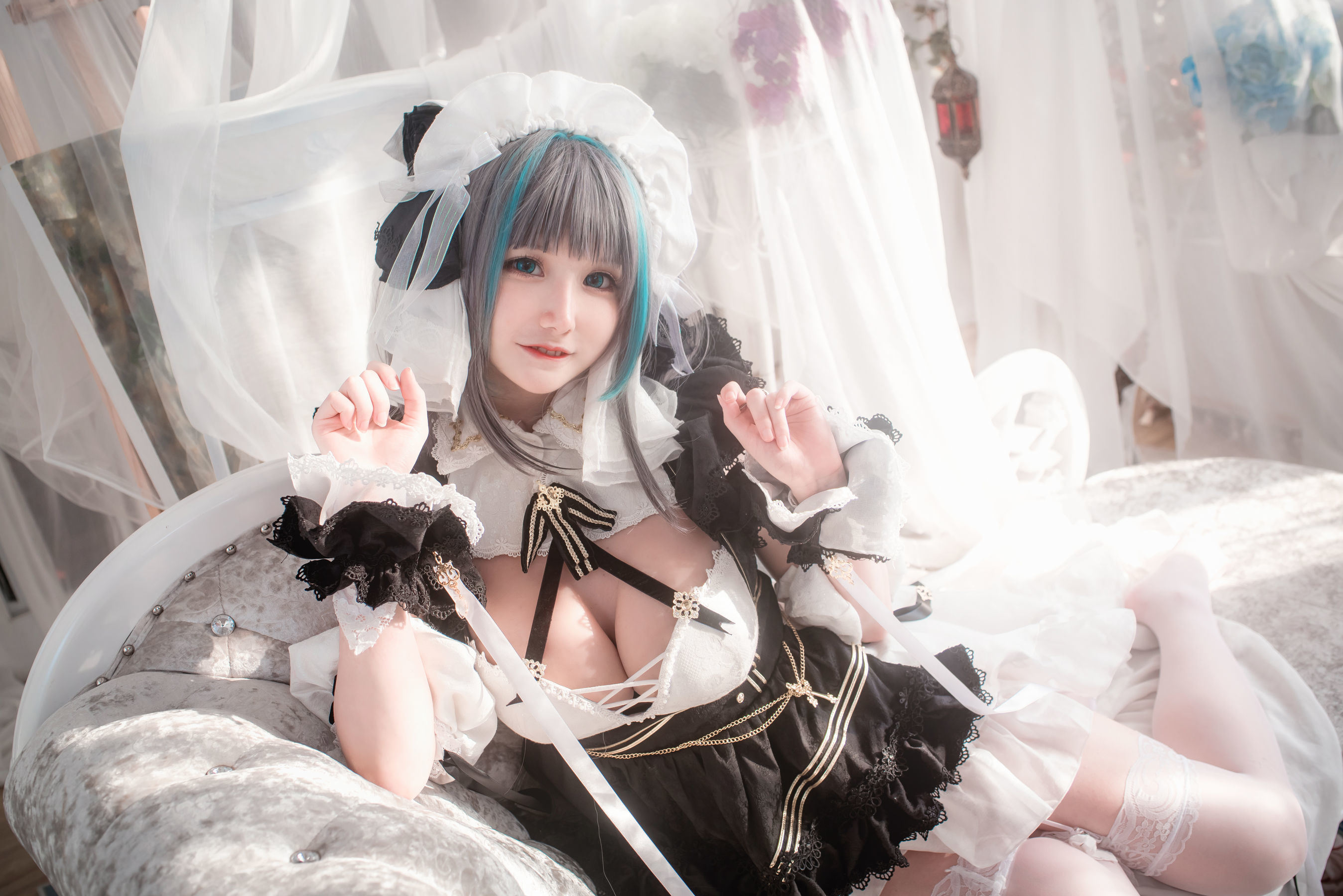 Internet Celebrity COS] COS Girl Xian Jiu Airi - Cheshire Maid