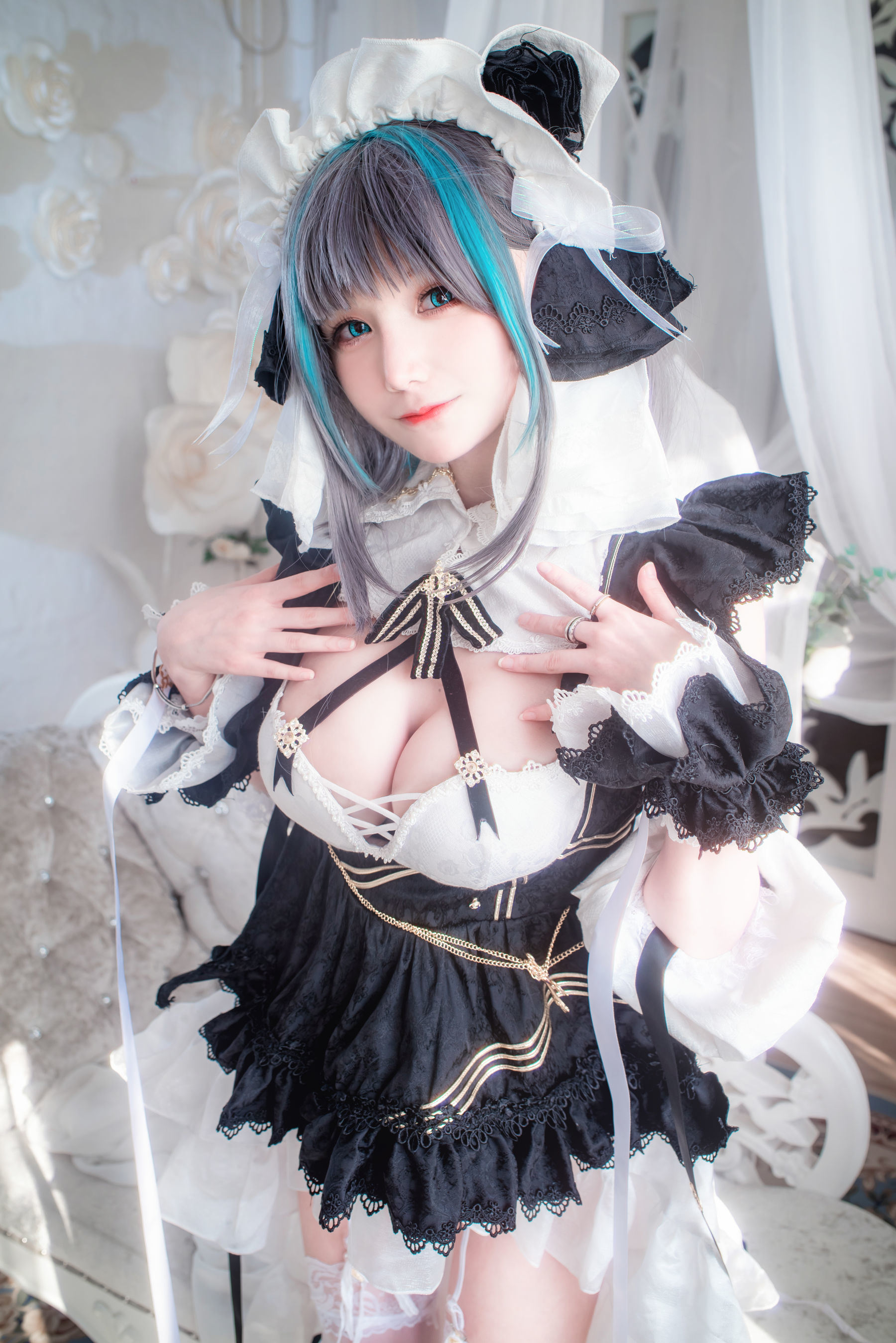 Internet Celebrity COS] COS Girl Xian Jiu Airi - Cheshire Maid