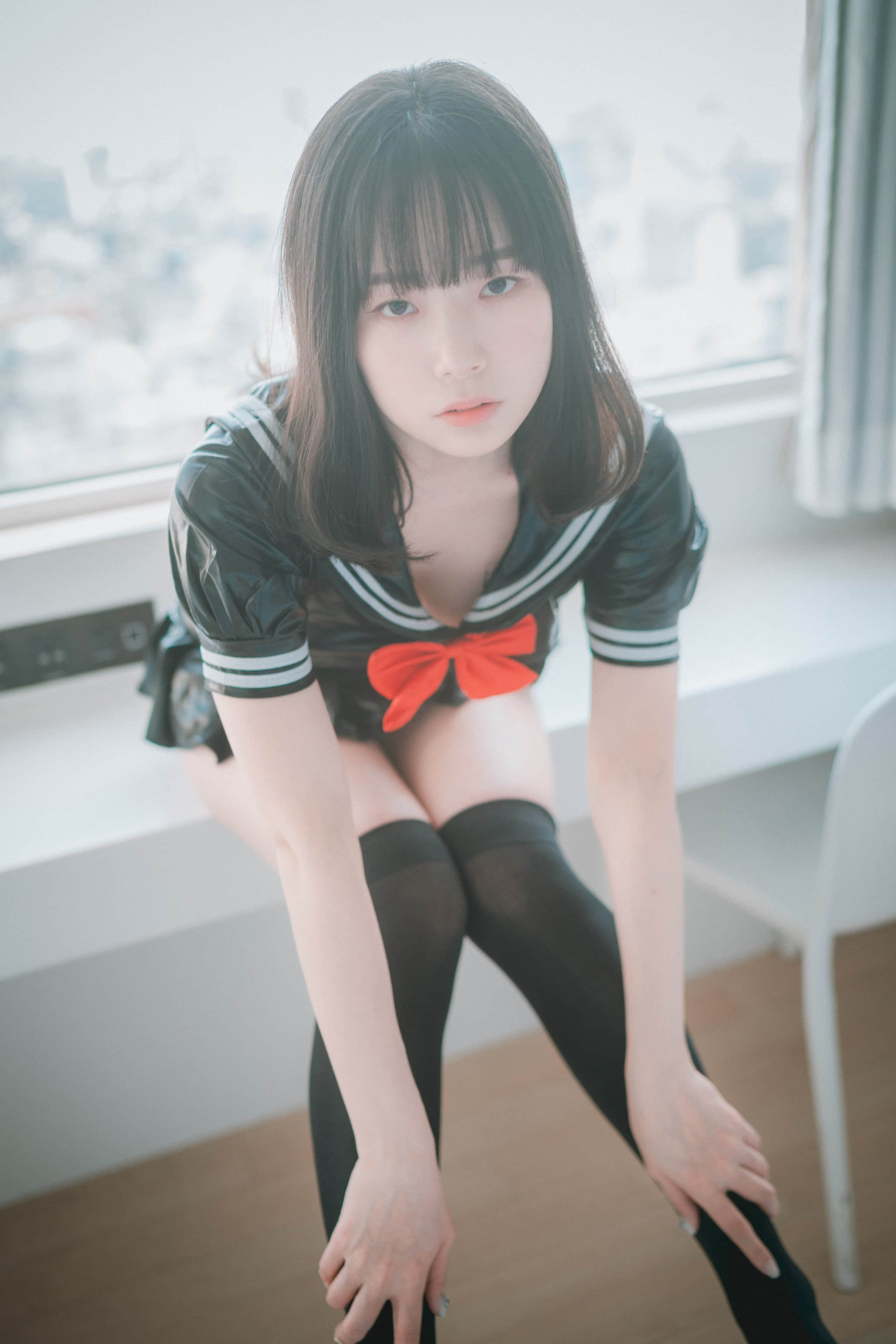 DJAWA] Leather Black Schoolgirl - PIA