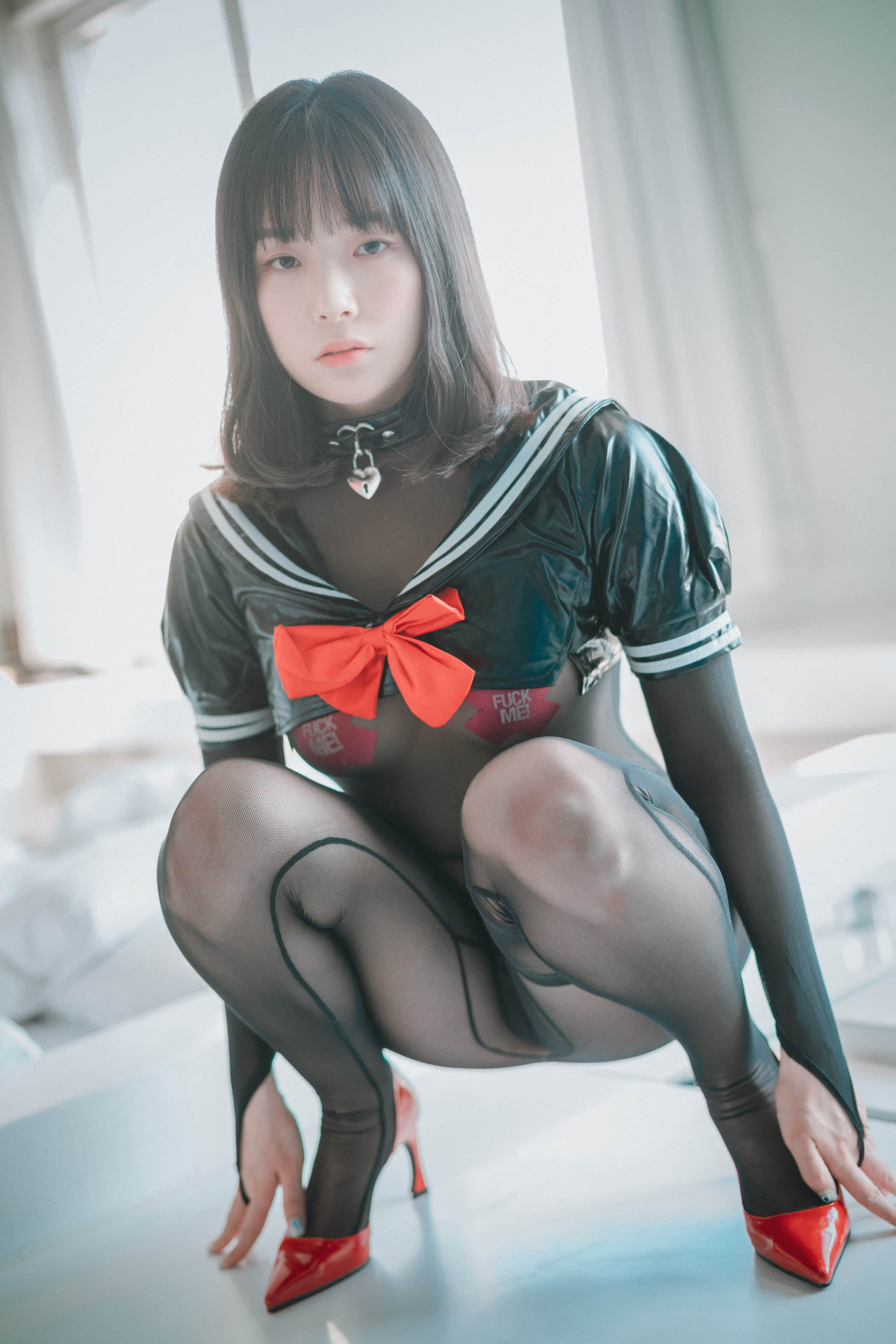 [DJAWA] Leather Black Schoolgirl - PIA