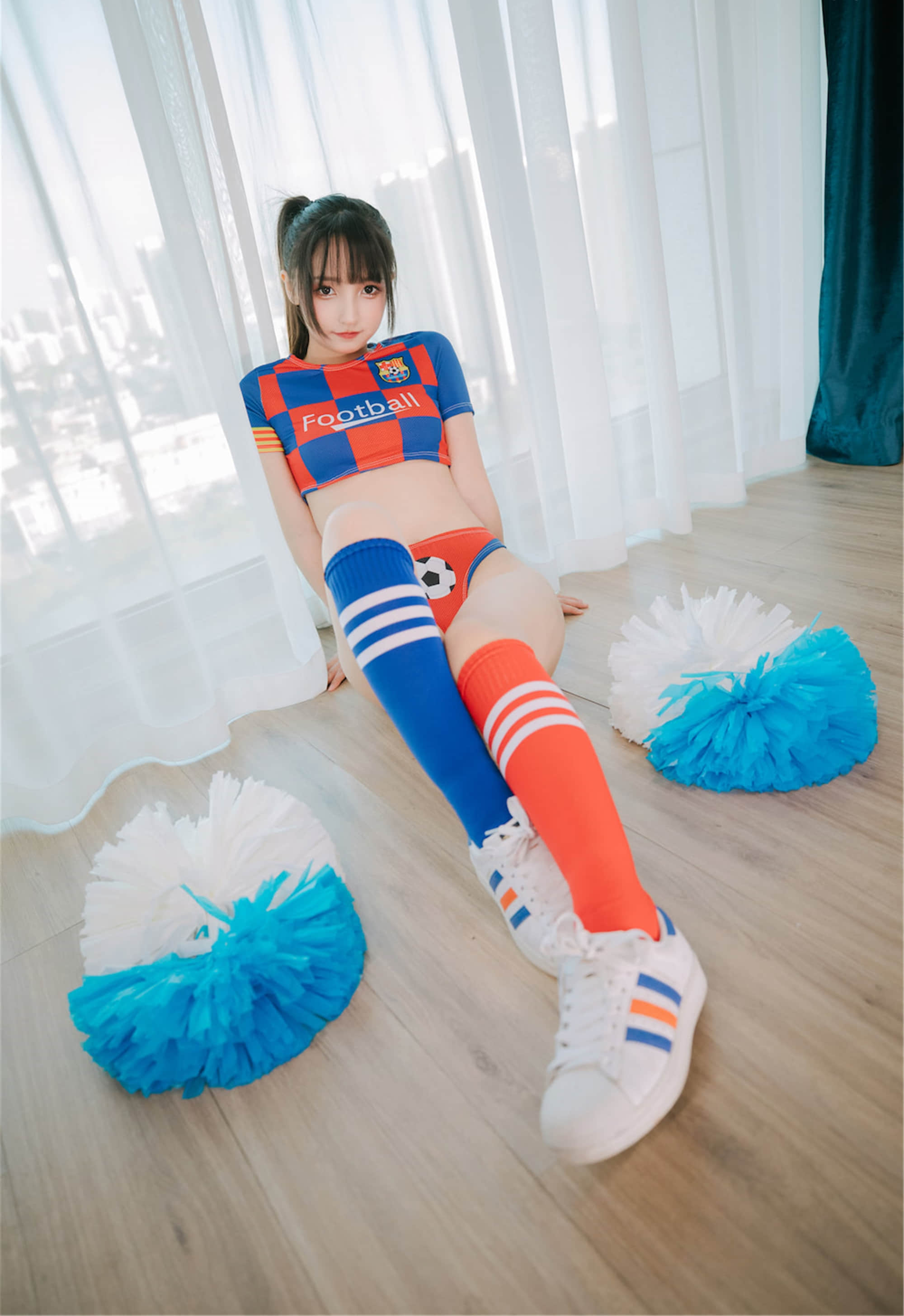 가구라자카 마후유 - 치어리더 소녀 하프타임 + 2V