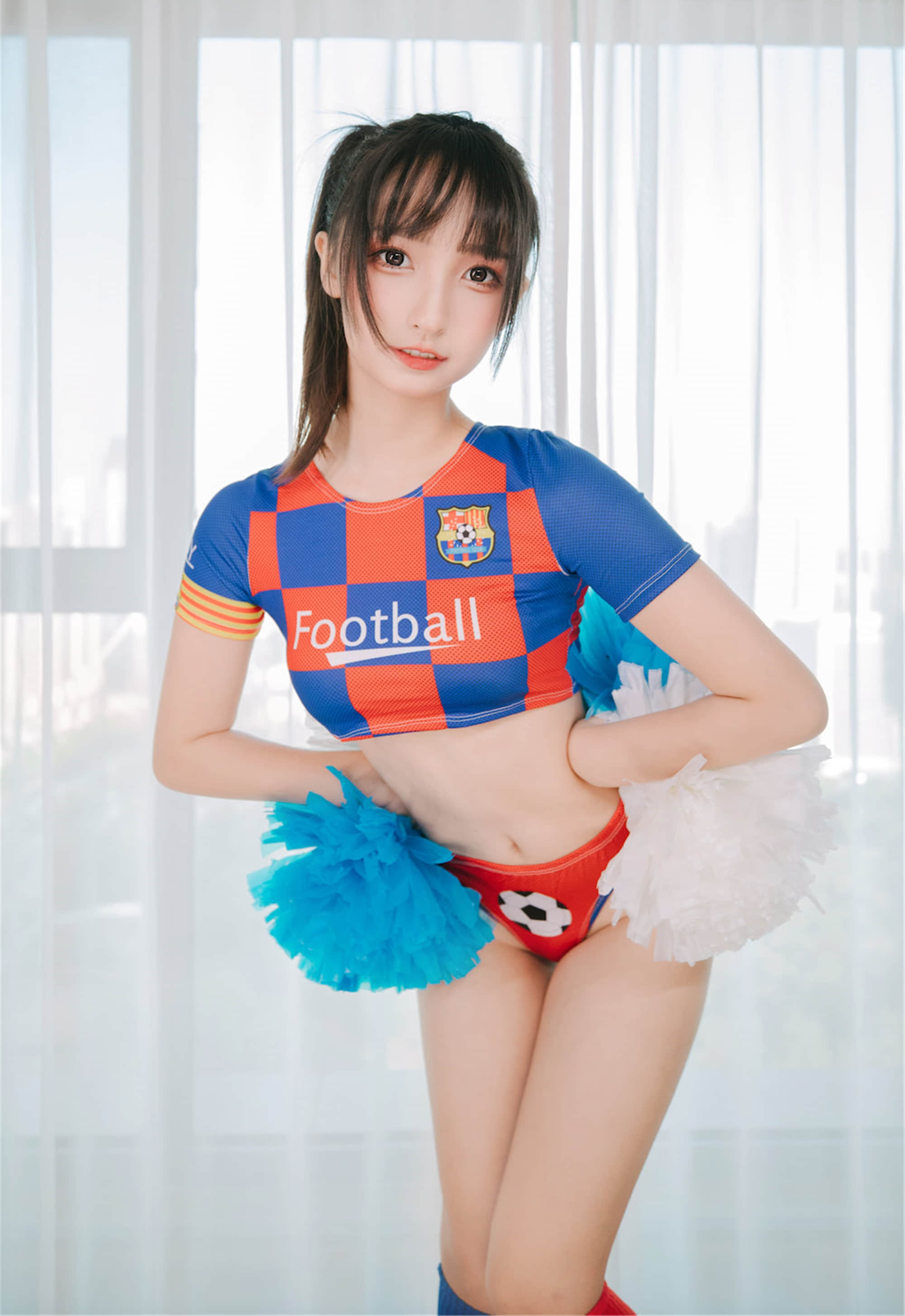 가구라자카 마후유 - 치어리더 소녀 하프타임 + 2V