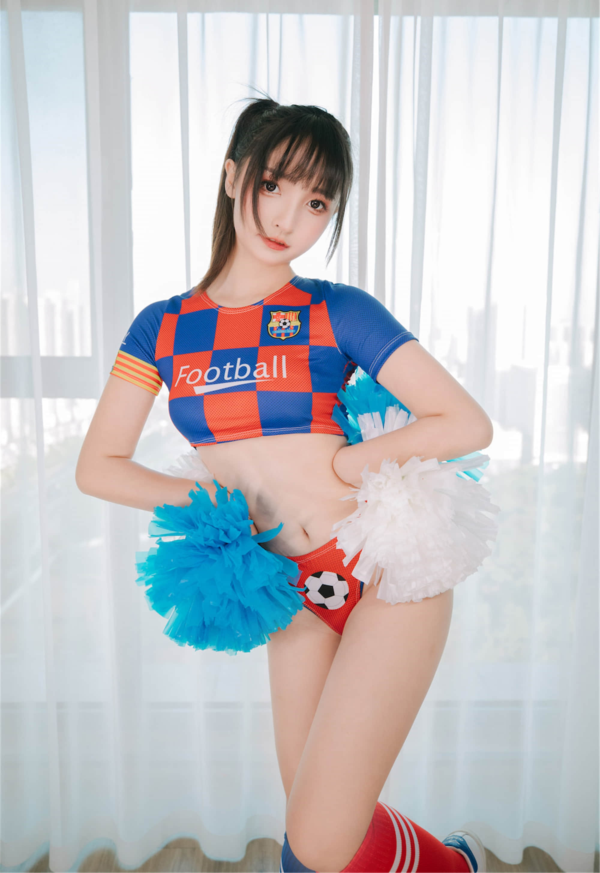 가구라자카 마후유 - 치어리더 소녀 하프타임 + 2V