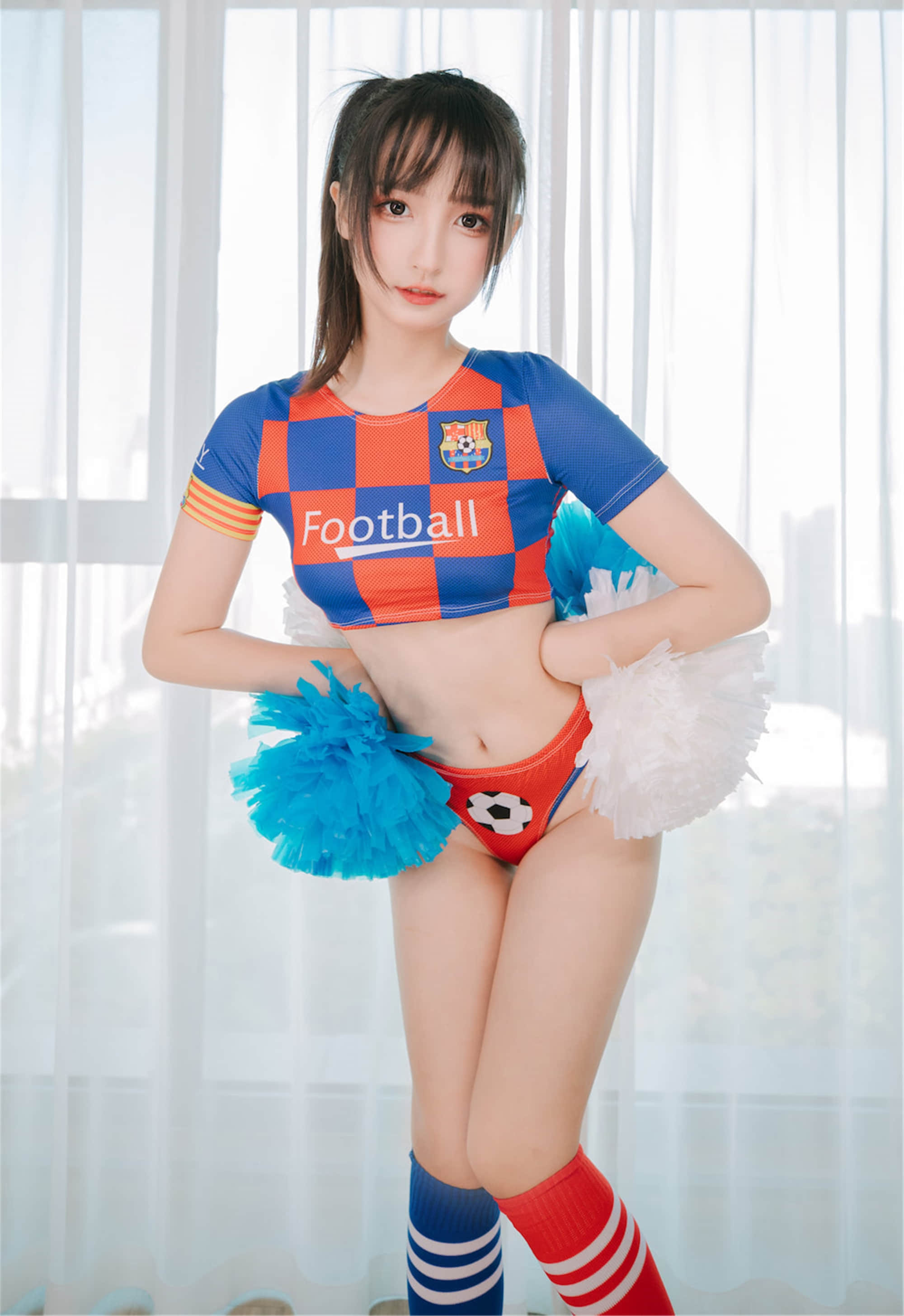 가구라자카 마후유 - 치어리더 소녀 하프타임 + 2V
