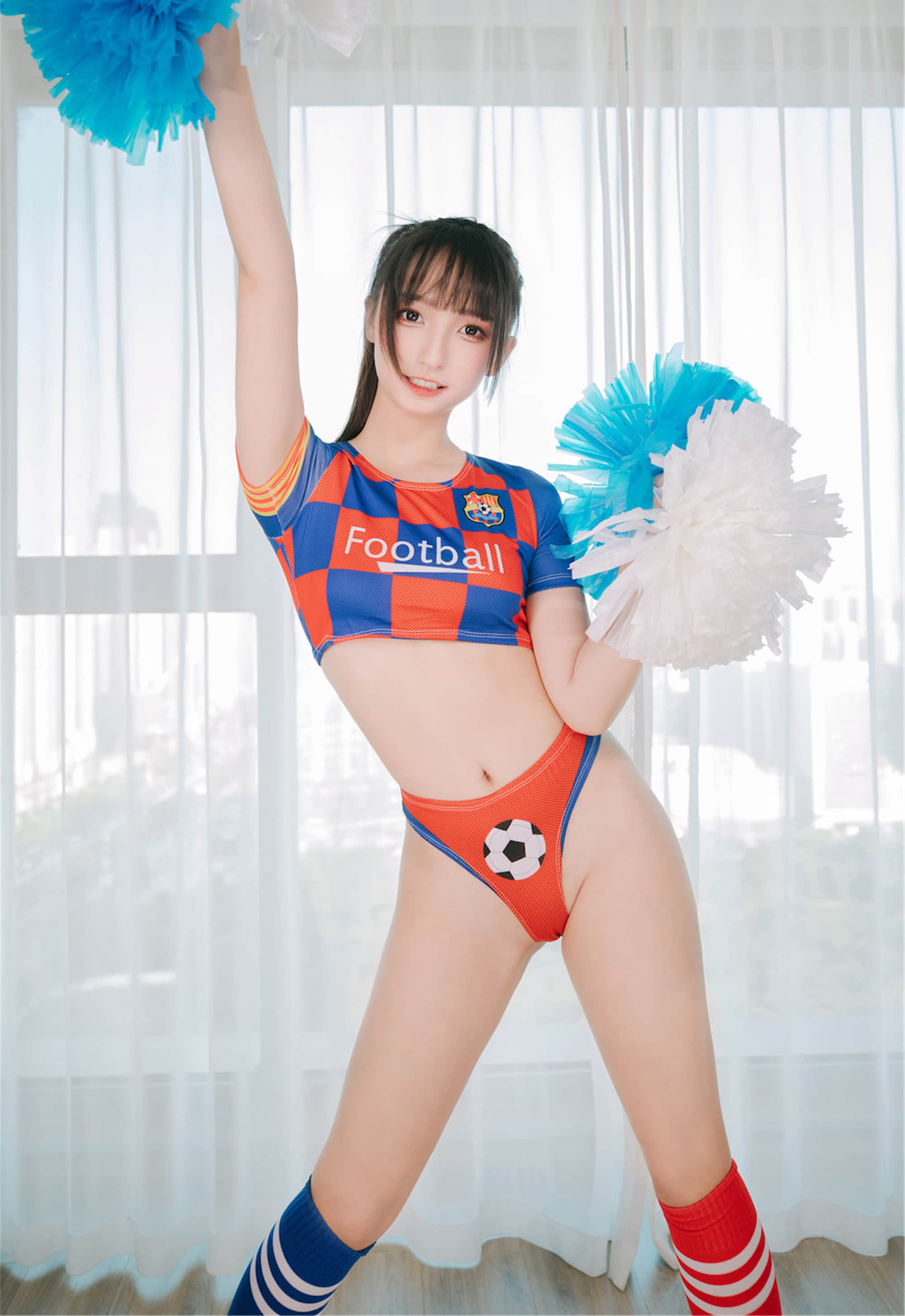 가구라자카 마후유 - 치어리더 소녀 하프타임 + 2V