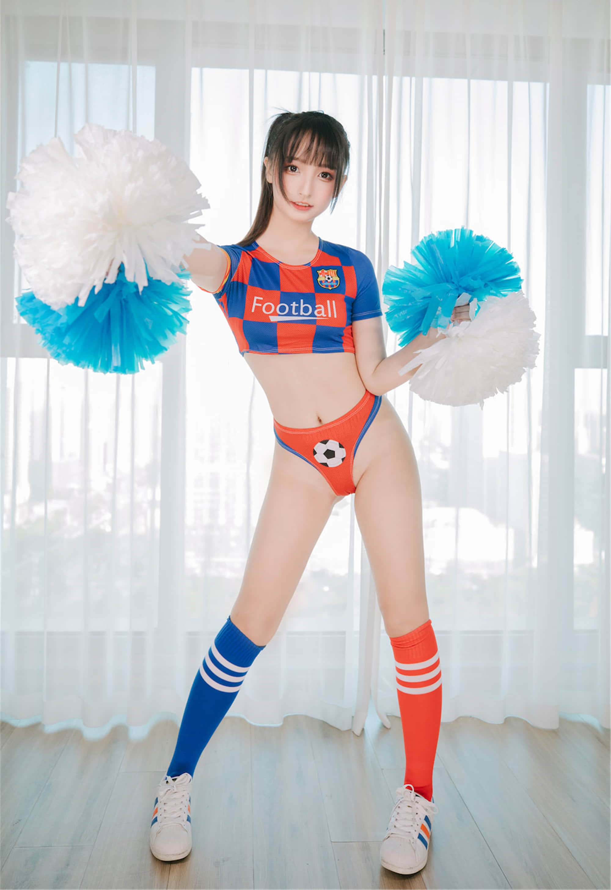 가구라자카 마후유 - 치어리더 소녀 하프타임 + 2V