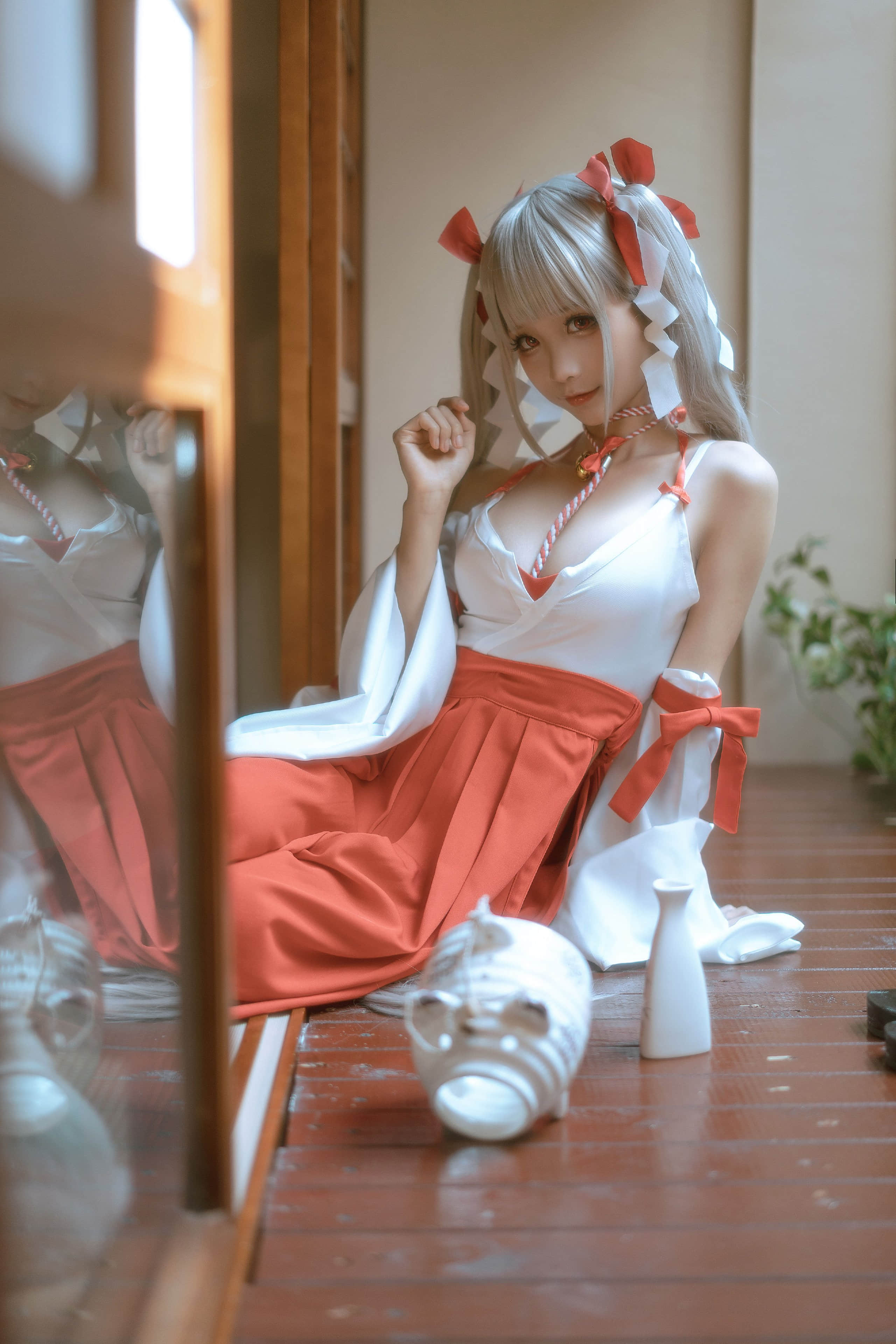 蠢沫沫 - かわいい 巫女 + かわいい ウェディングドレス + かわいい 紳士版