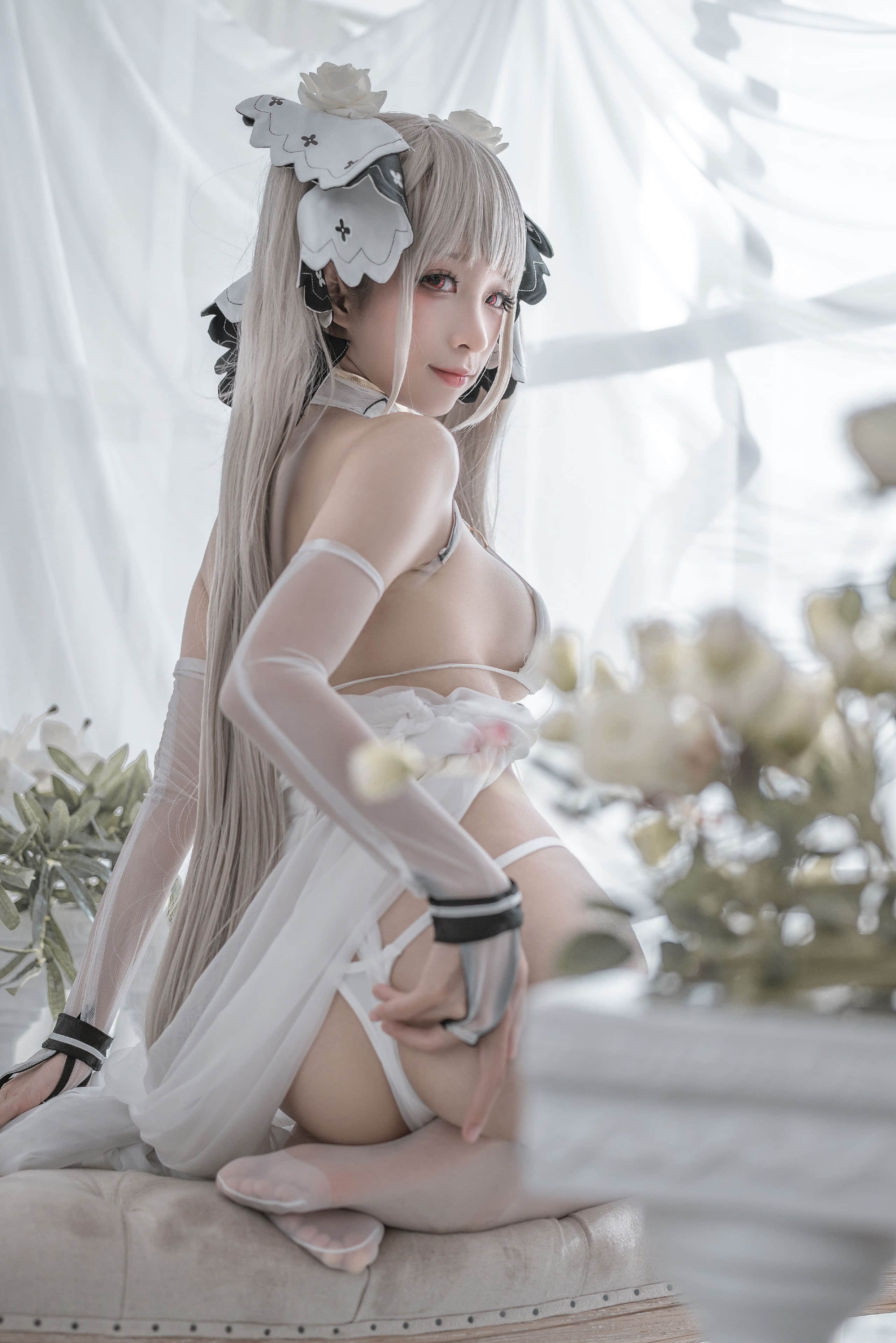 蠢모모 - 무서운 무녀 + 무서운 웨딩 드레스 + 무서운 신사 버전