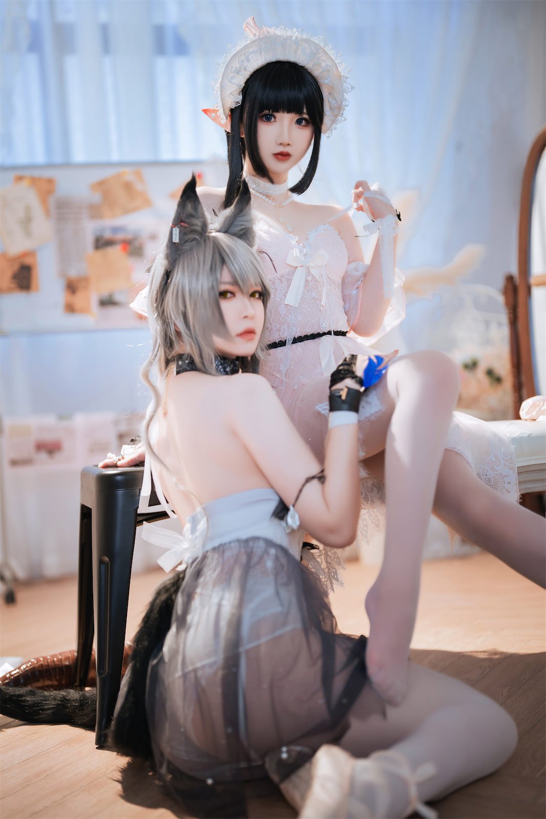 Ban Ban Zi x Mian Bing Xian Er - Arknights Black x Mudrock