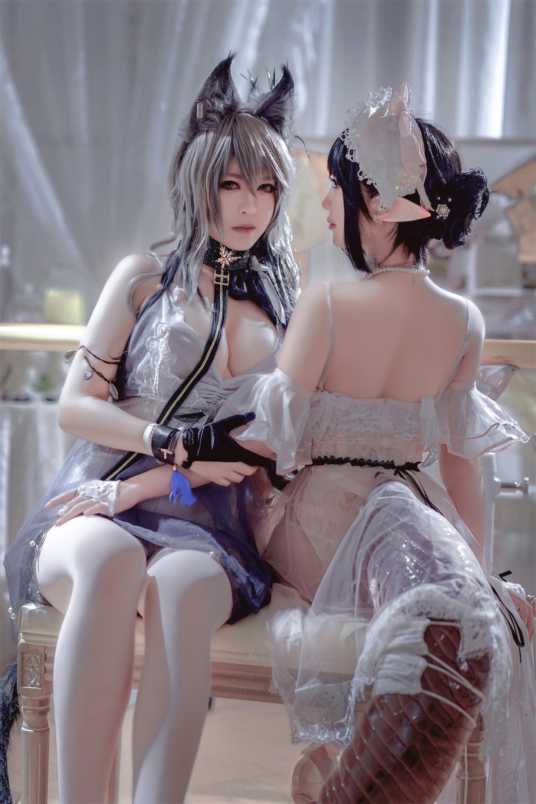 Ban Ban Zi x Mian Bing Xian Er - Arknights Black x Mudrock