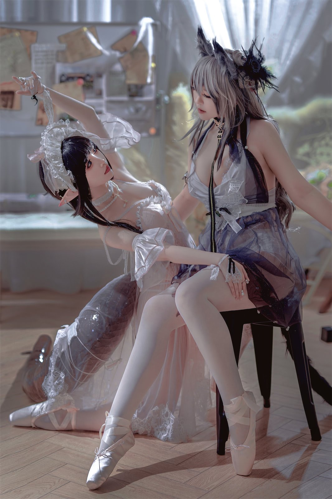 Ban Ban Zi x Mian Bing Xian Er - Arknights Black x Mudrock