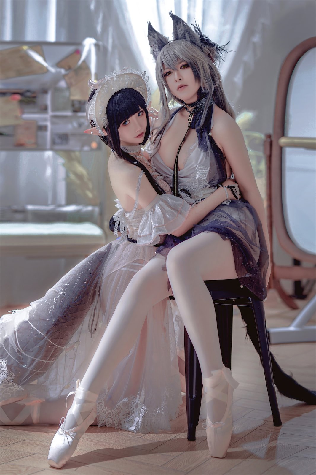 Ban Ban Zi x Mian Bing Xian Er - Arknights Black x Mudrock