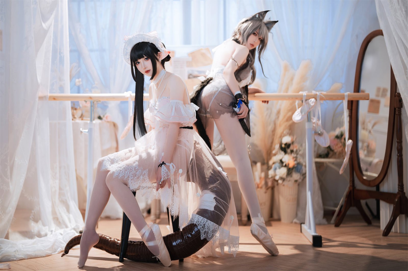 Ban Ban Zi x Mian Bing Xian Er - Arknights Black x Mudrock