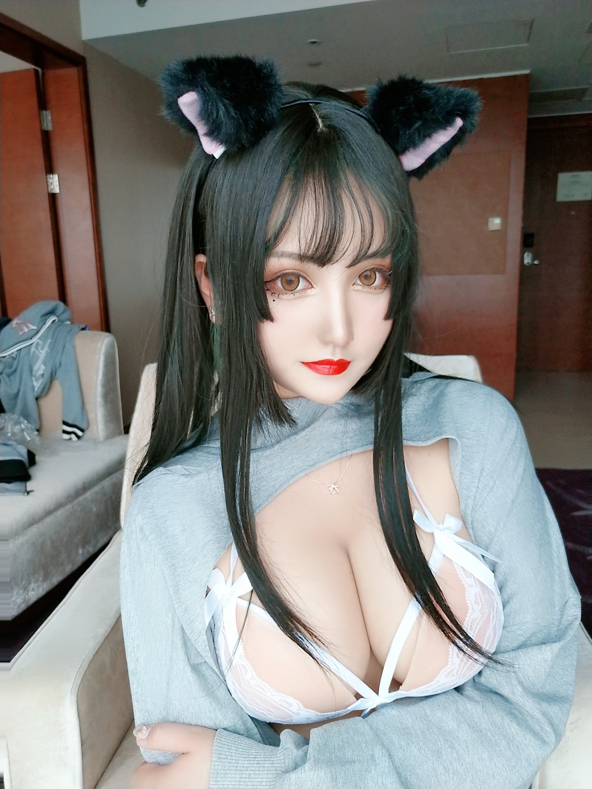 Xia Ge Ge] Cat Ear White