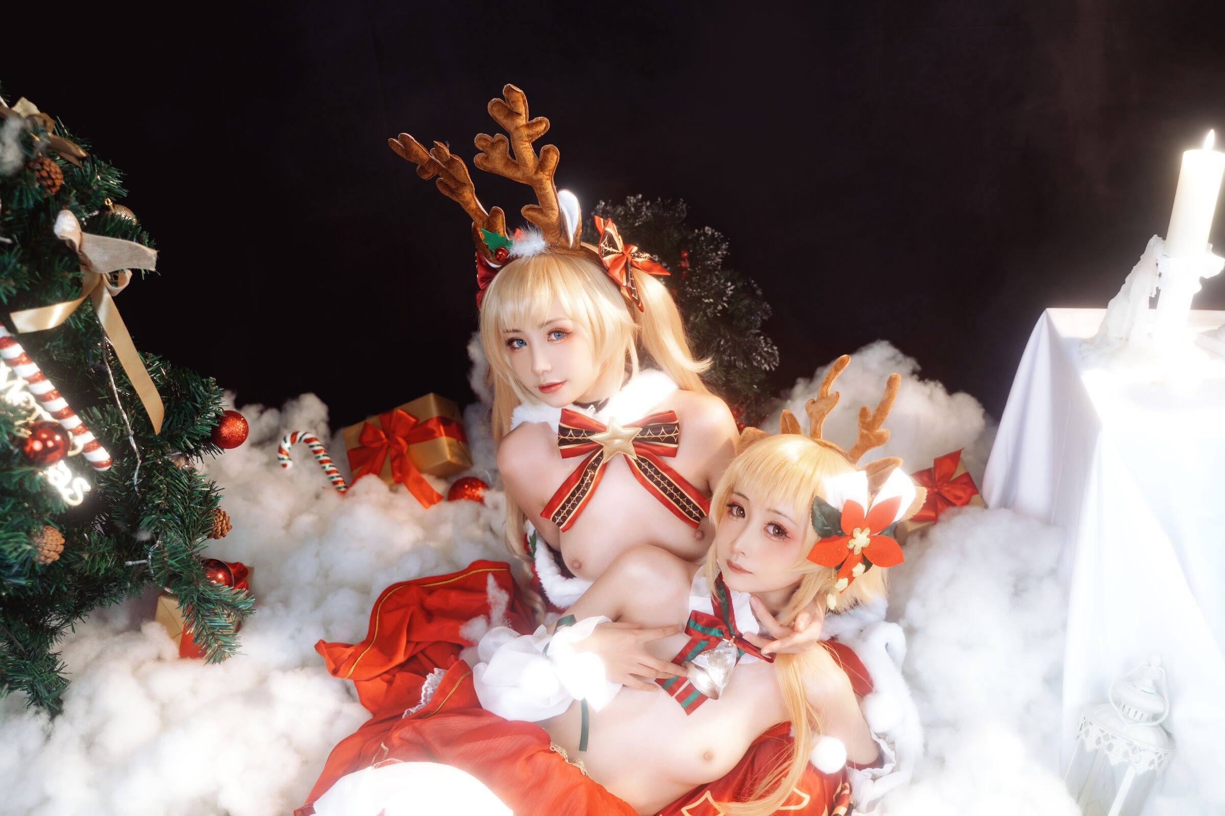 爆机少女喵小吉&花音栗子 - 原神圣诞特辑