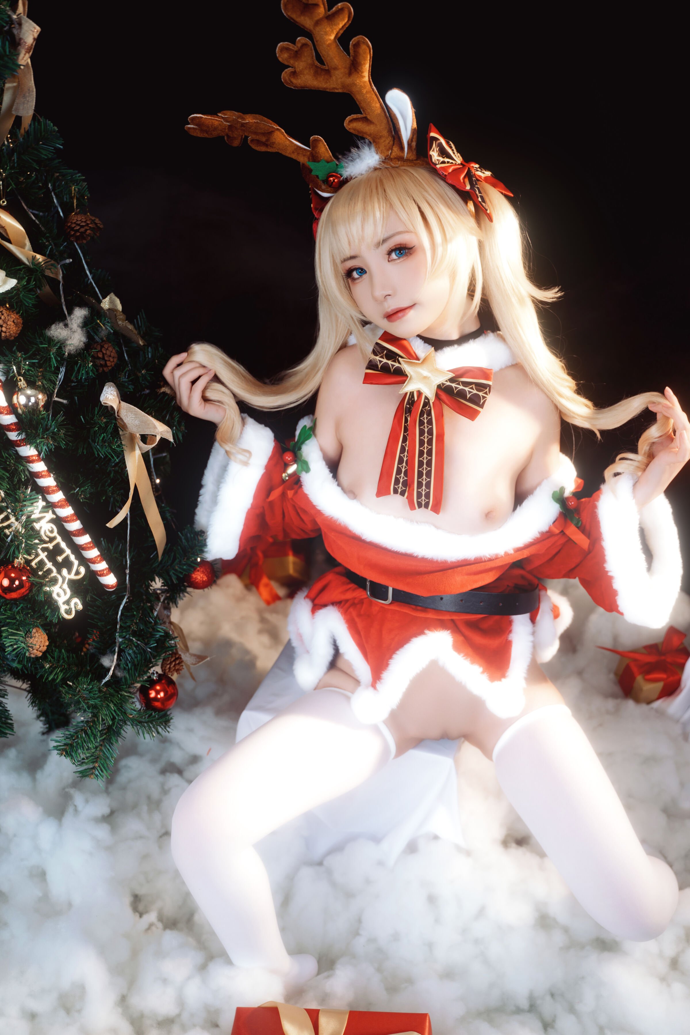Explosive Machine Girl Miao Xiao Ji & Hua Yin Li Zi - Genshin Christmas Special