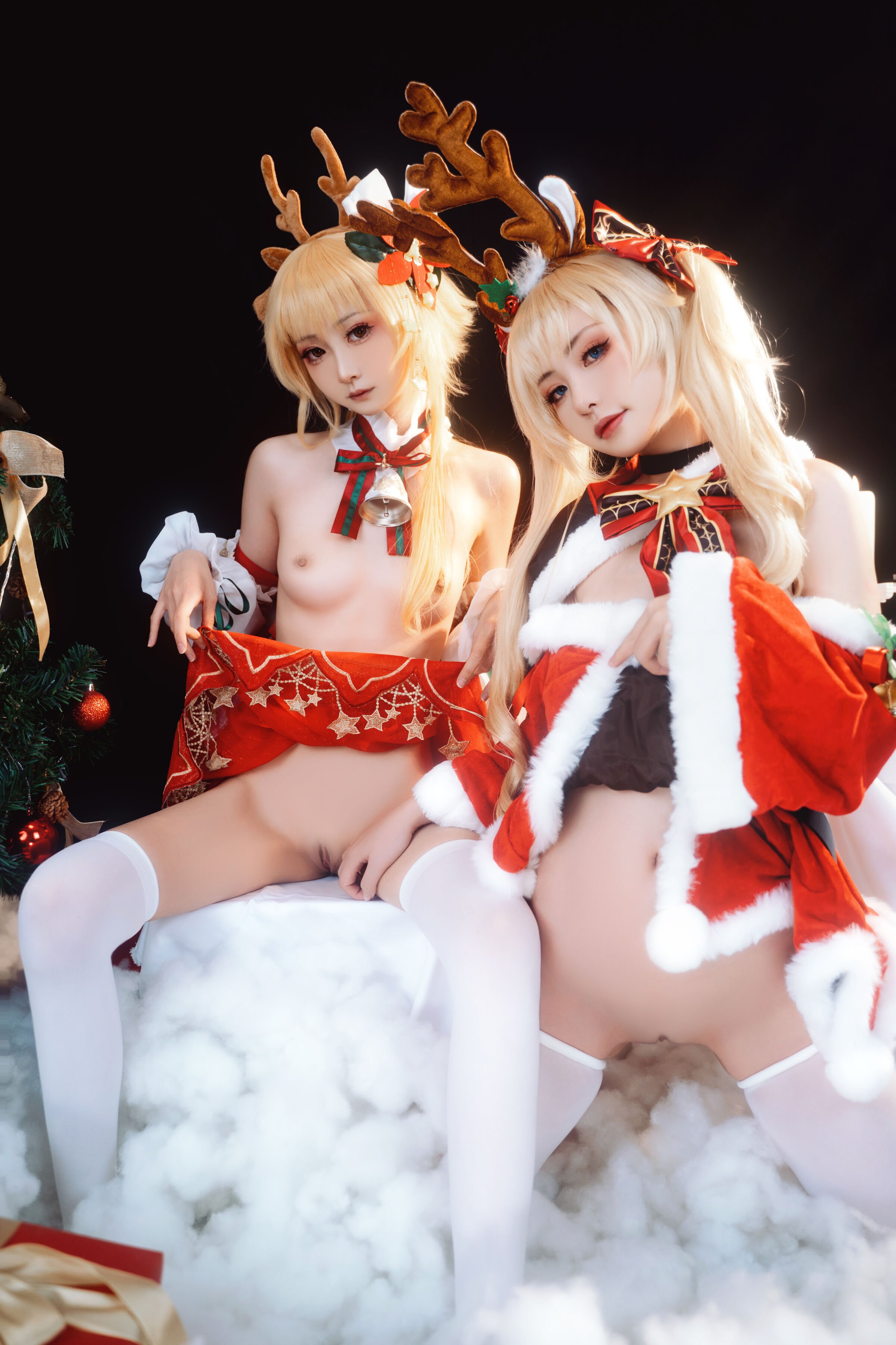 Explosive Machine Girl Miao Xiao Ji & Hua Yin Li Zi - Genshin Christmas Special