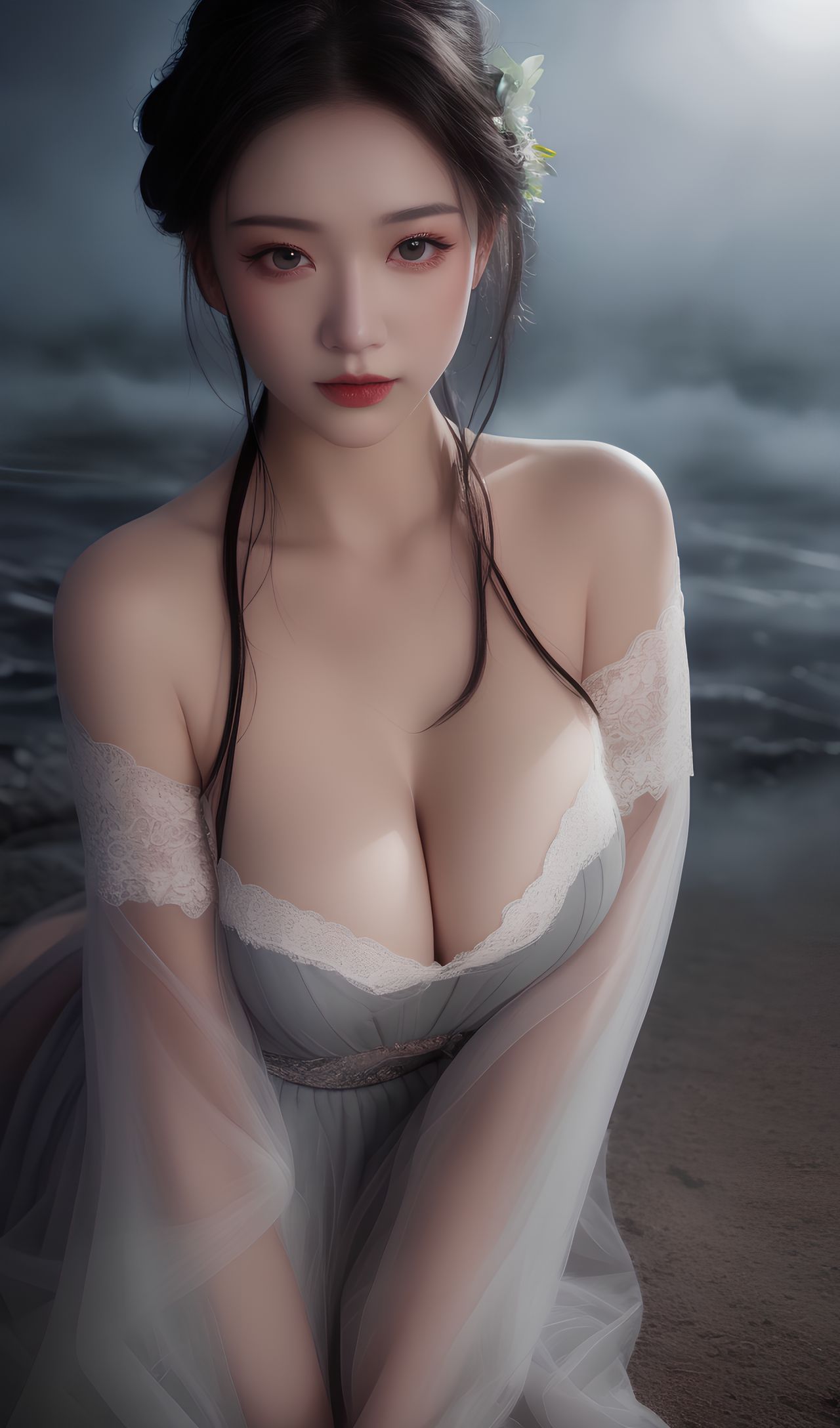 古風情趣裝清秀美女