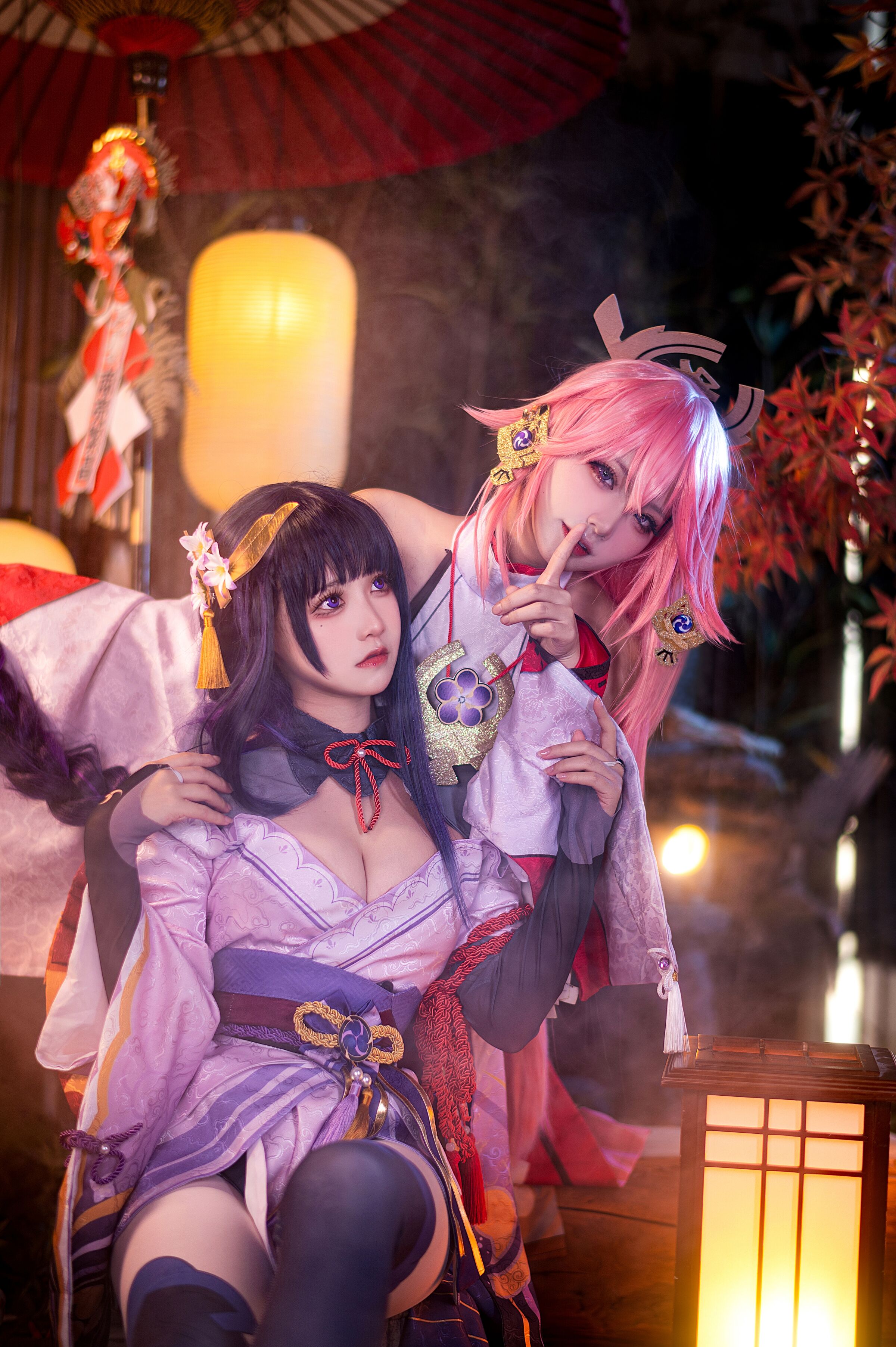 伊喵君_Nya NO.007 伊喵君_Nya & 景三 - 《原神-鳴神雙人》 八重&雷神 雙倍快樂