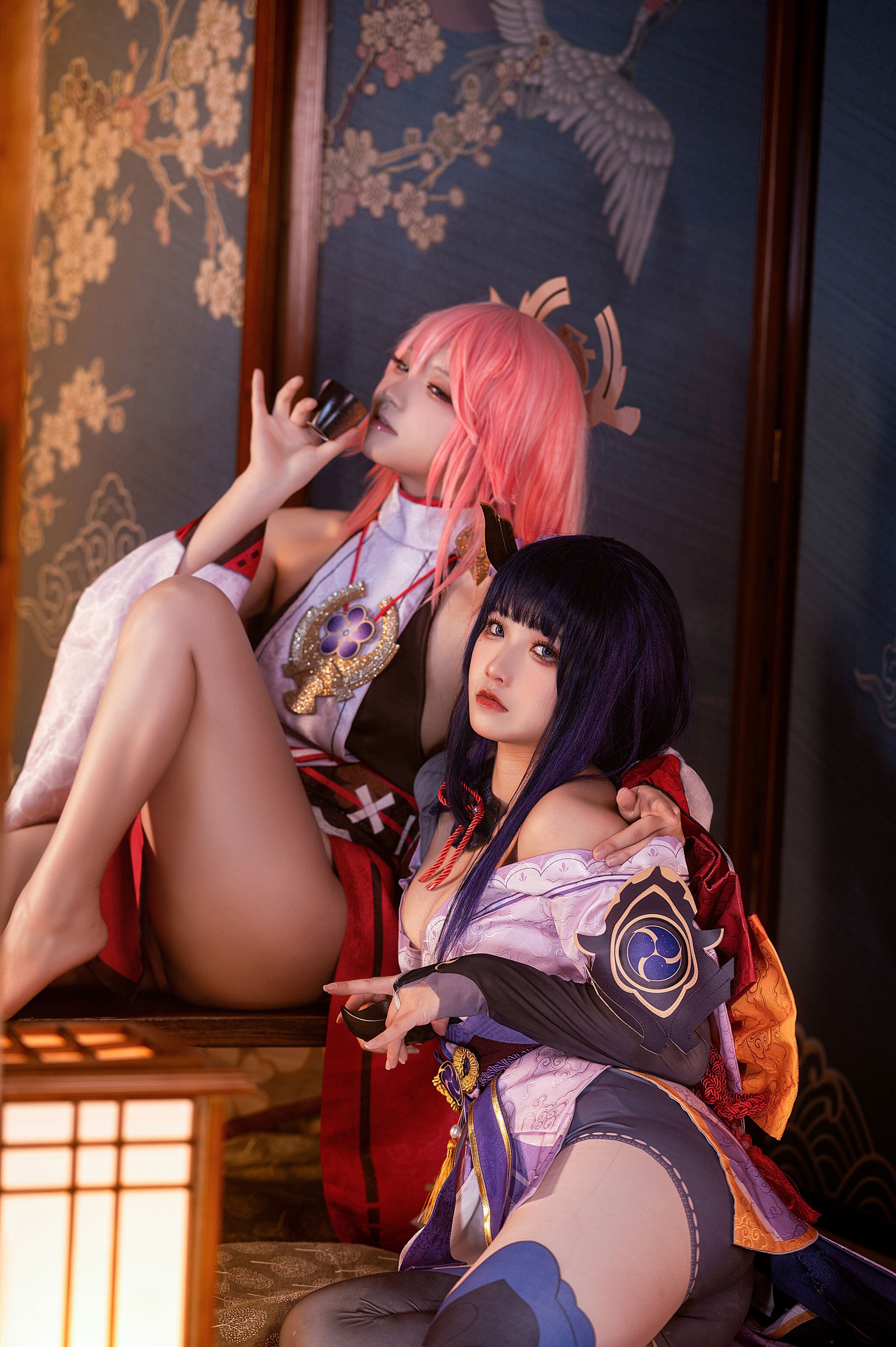 伊喵君_Nya NO.007 伊喵君_Nya & 景三 - 《原神-鳴神雙人》 八重&雷神 雙倍快樂