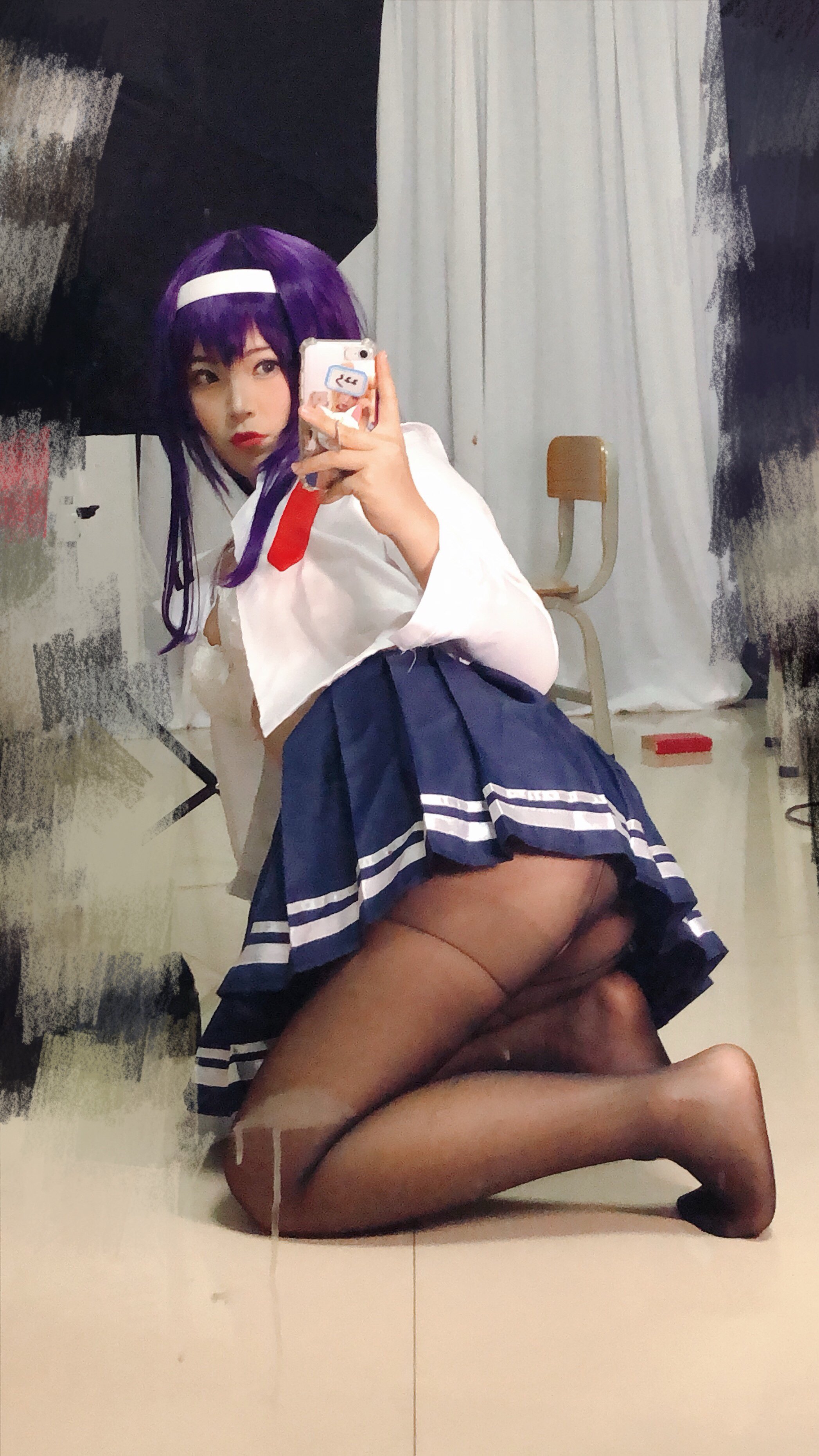 白烨- - 學姐校服自拍