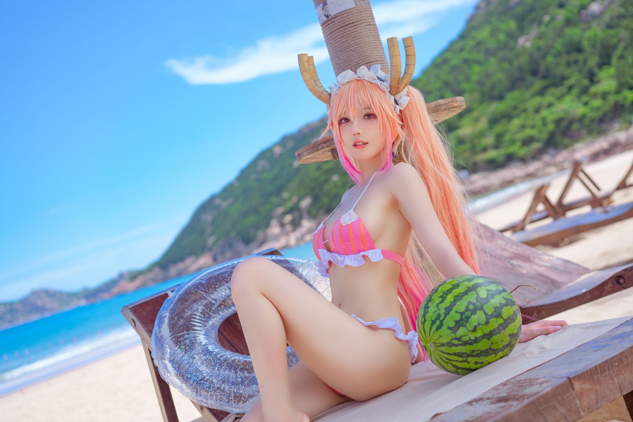 阿包也是兔娘 10月艦長圖 龍女僕泳裝～小林家的龍女僕