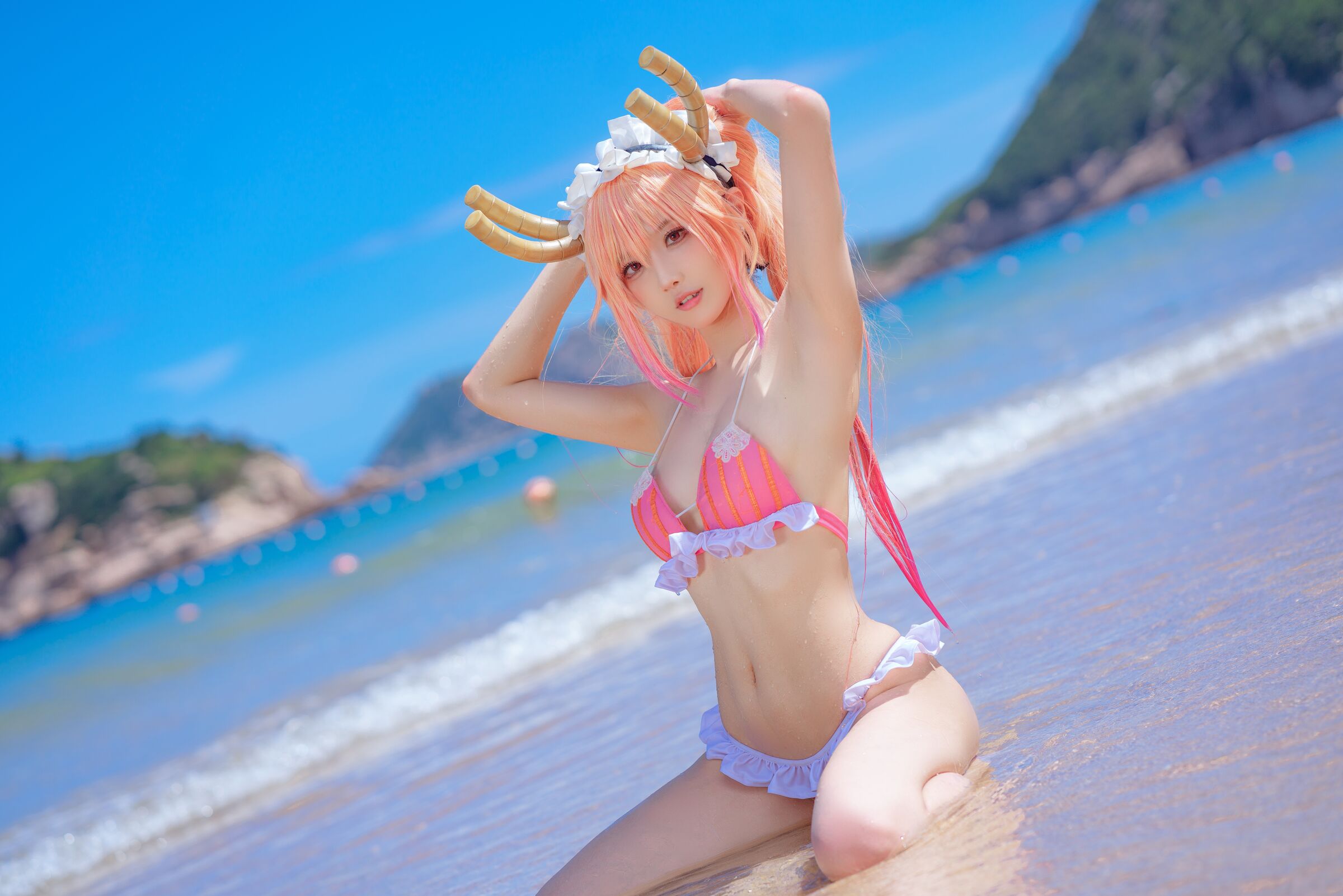 阿包也是兔娘 10月艦長圖 龍女僕泳裝～小林家的龍女僕