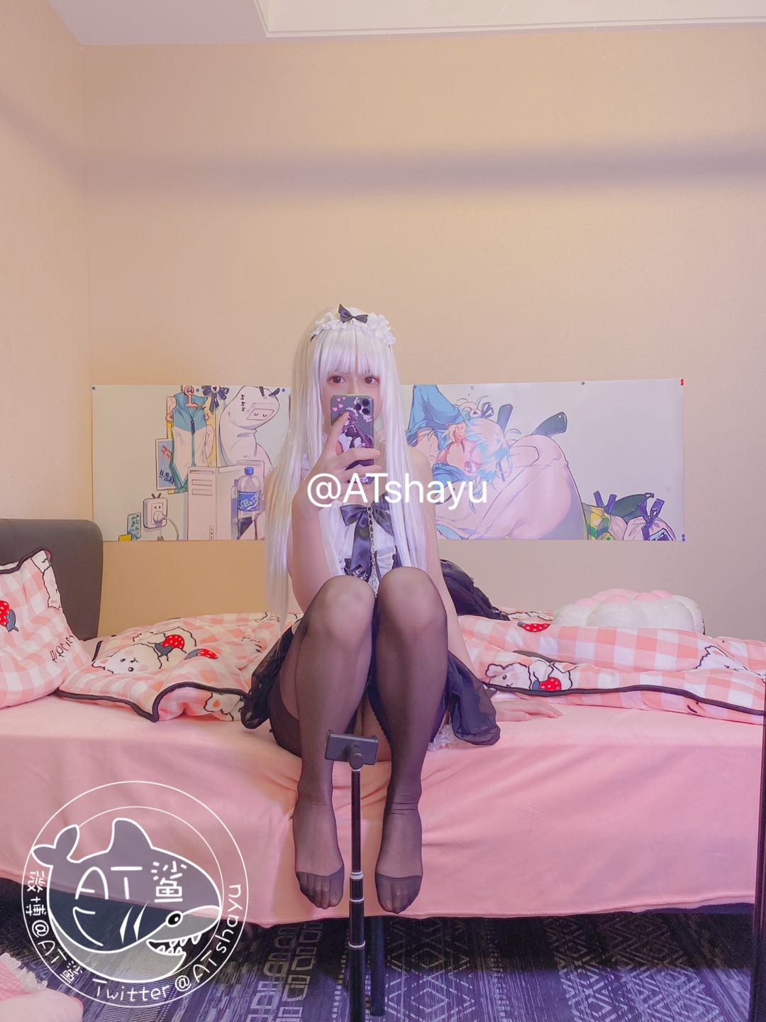 ATシャーク - メイド開きストッキング