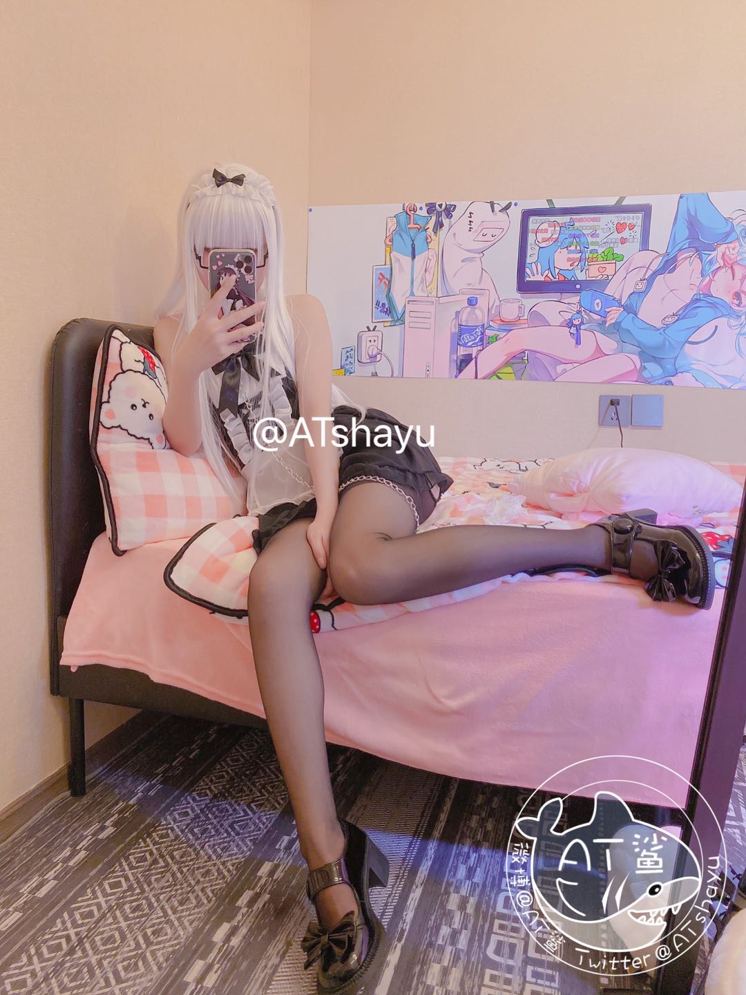 ATシャーク - メイド開きストッキング