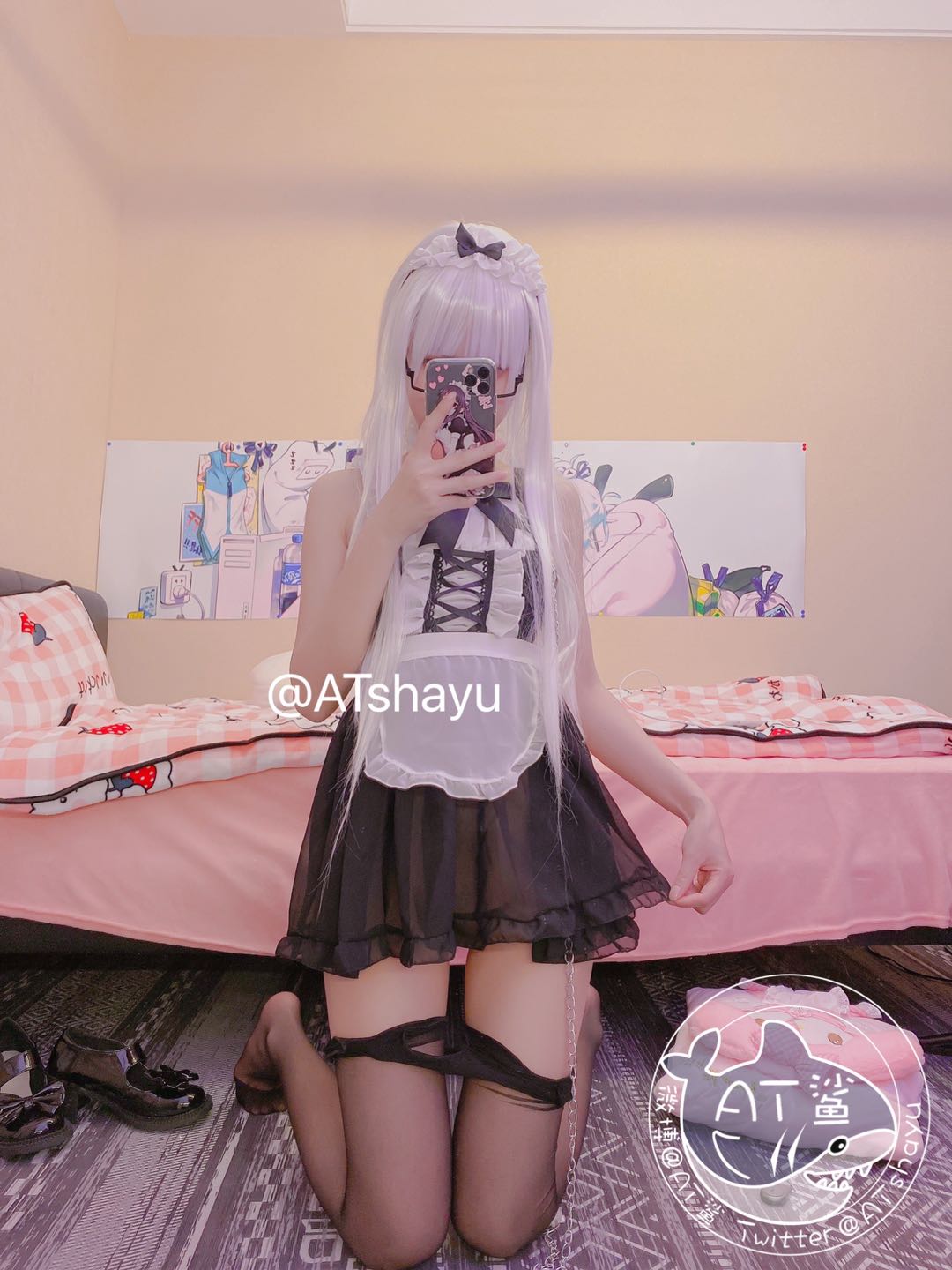 AT鲨-女仆开档袜