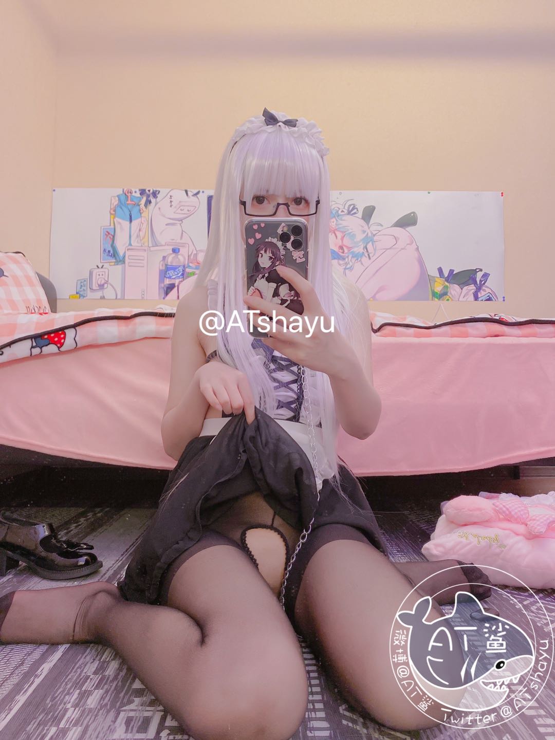 AT鲨-女仆开档袜