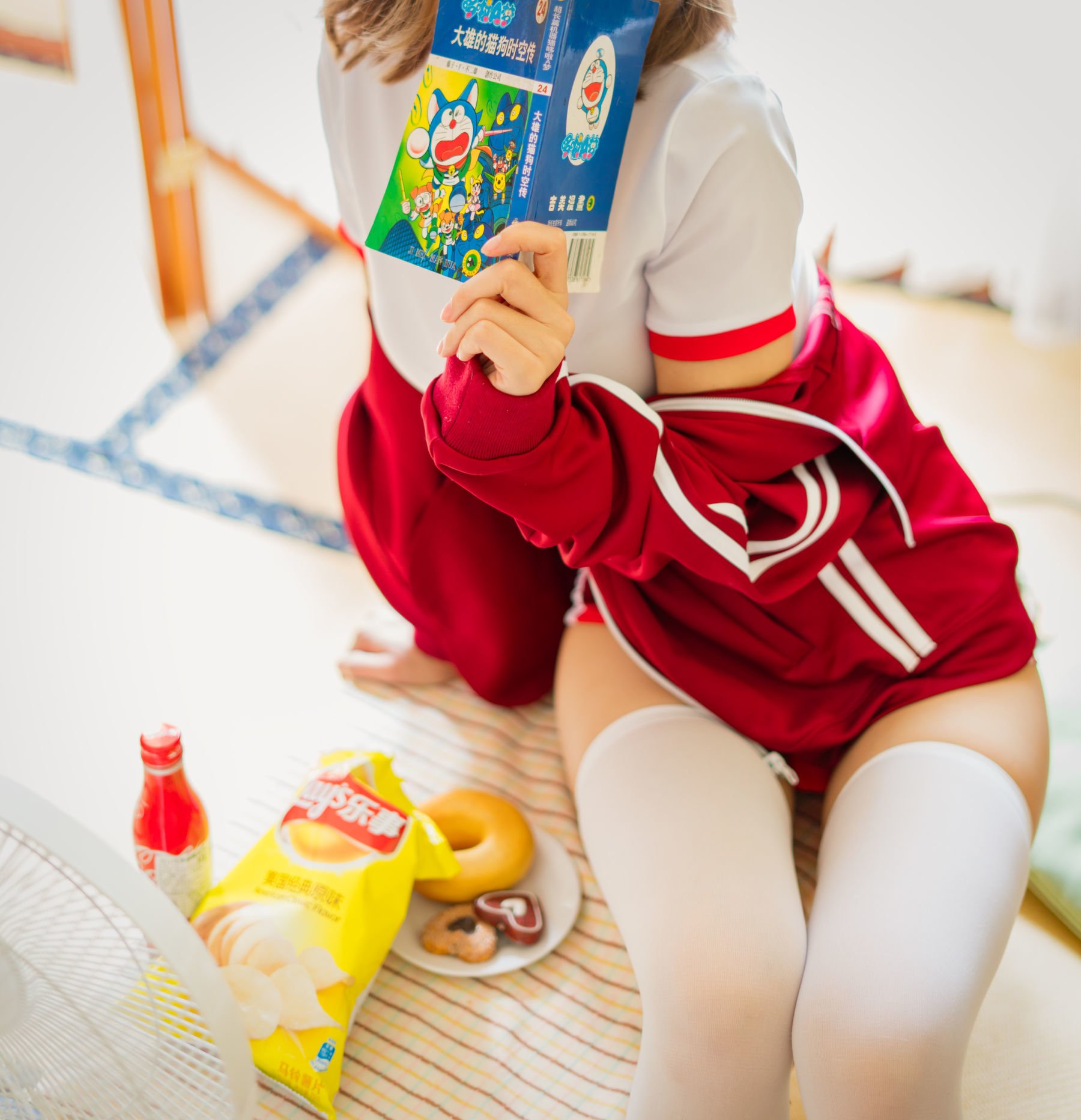 小倉千代w] 紅色體操服