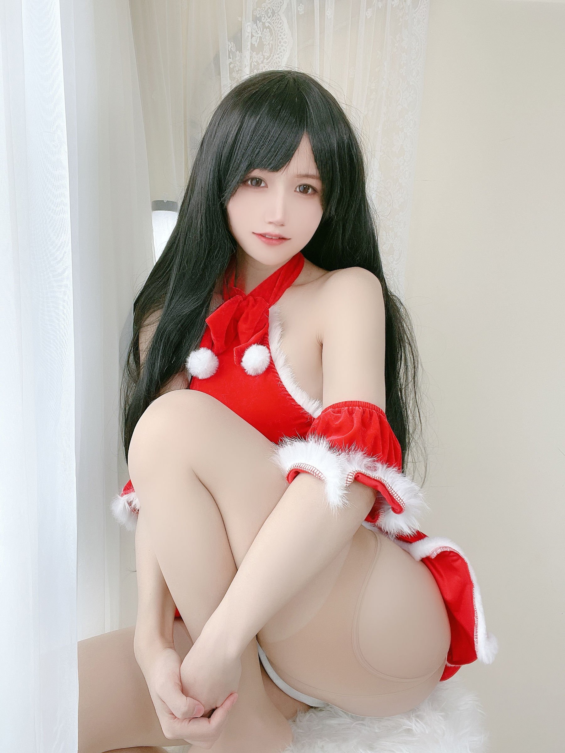 小倉千代w] 紅色聖誕禮物裙