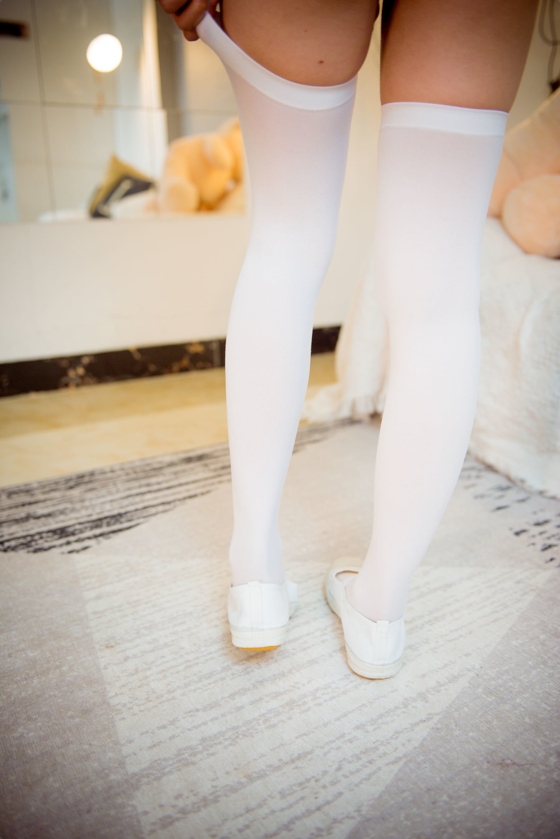 Shimizu Yuno] Trang phục thể dục trắng tơ