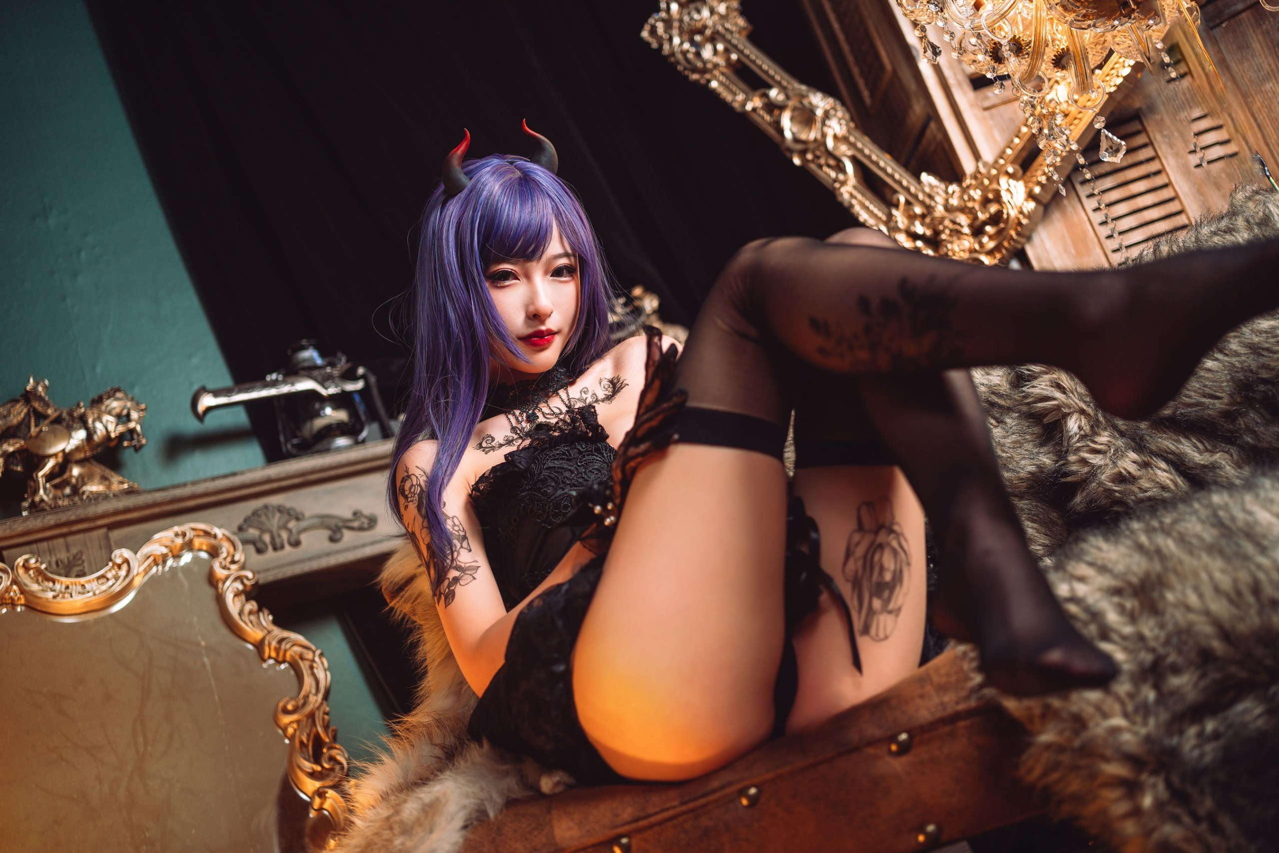 清水由乃] 暗黑紋身