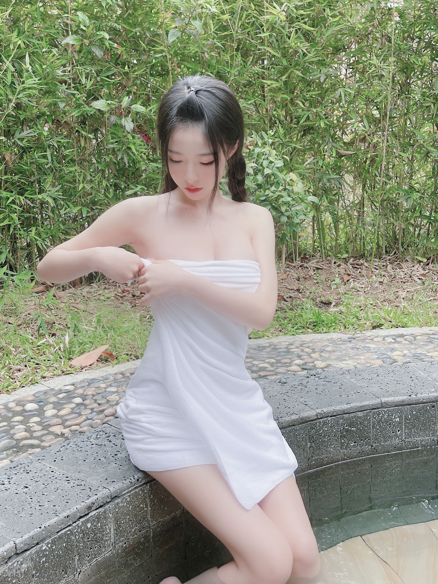 ชิมิซึ ยูโนะ] ผ้าขนหนูออนเซ็น