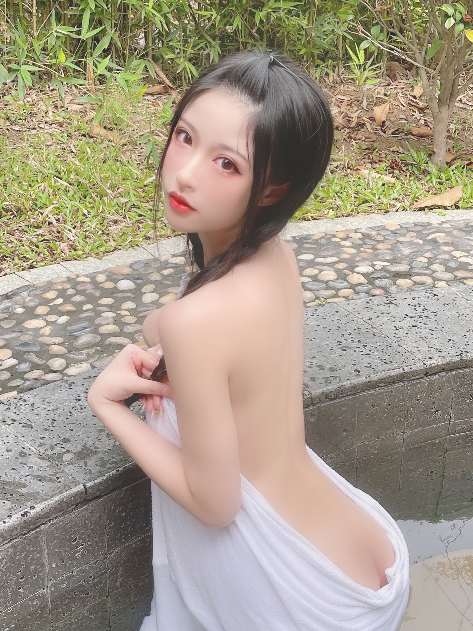 ชิมิซึ ยูโนะ] ผ้าขนหนูออนเซ็น