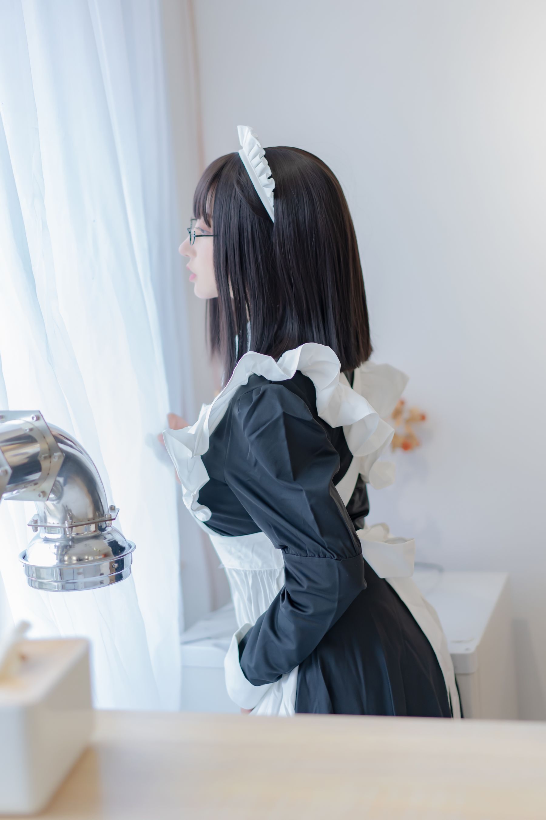 Expired Rice Noodles Meow] Maid Long Skirt
